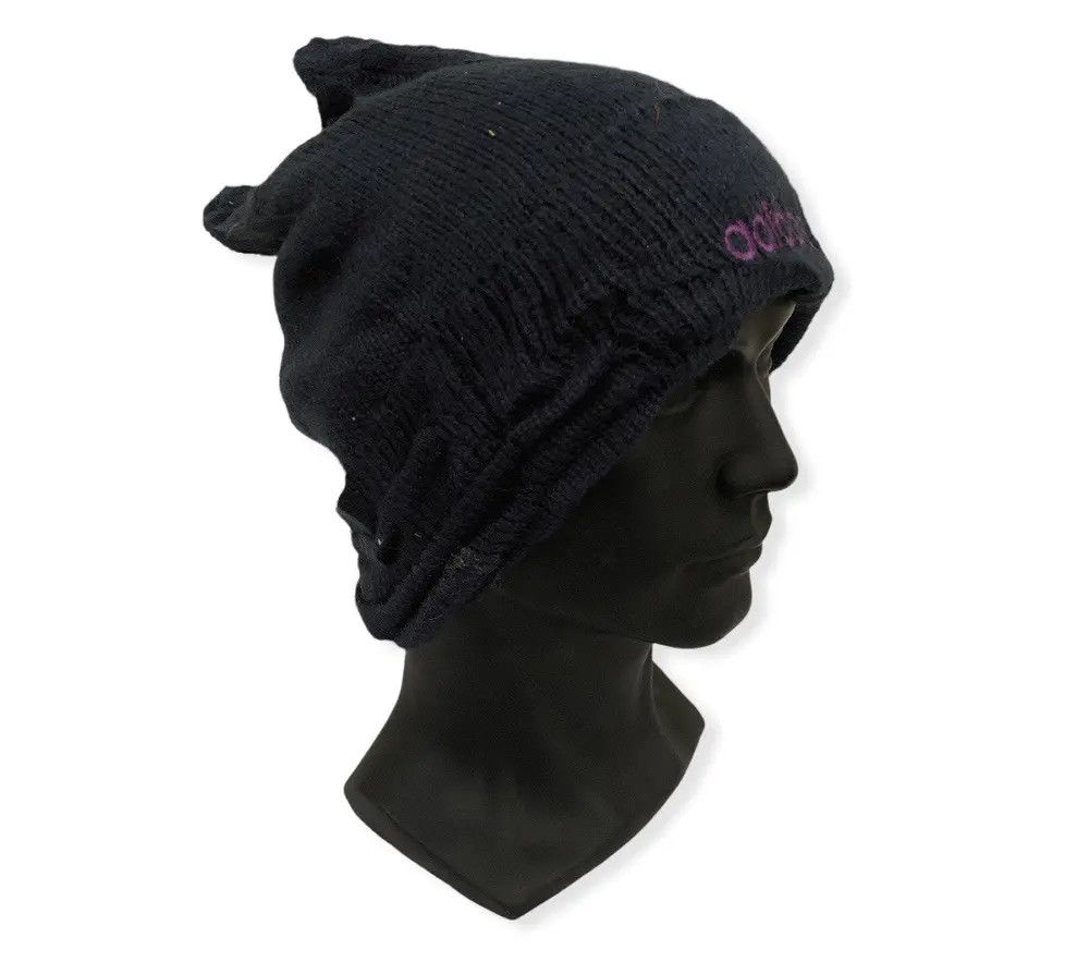 Adidas Vintage Adidas Spell Out Beanie Hat Size ONE SIZE - 2 Thumbnail