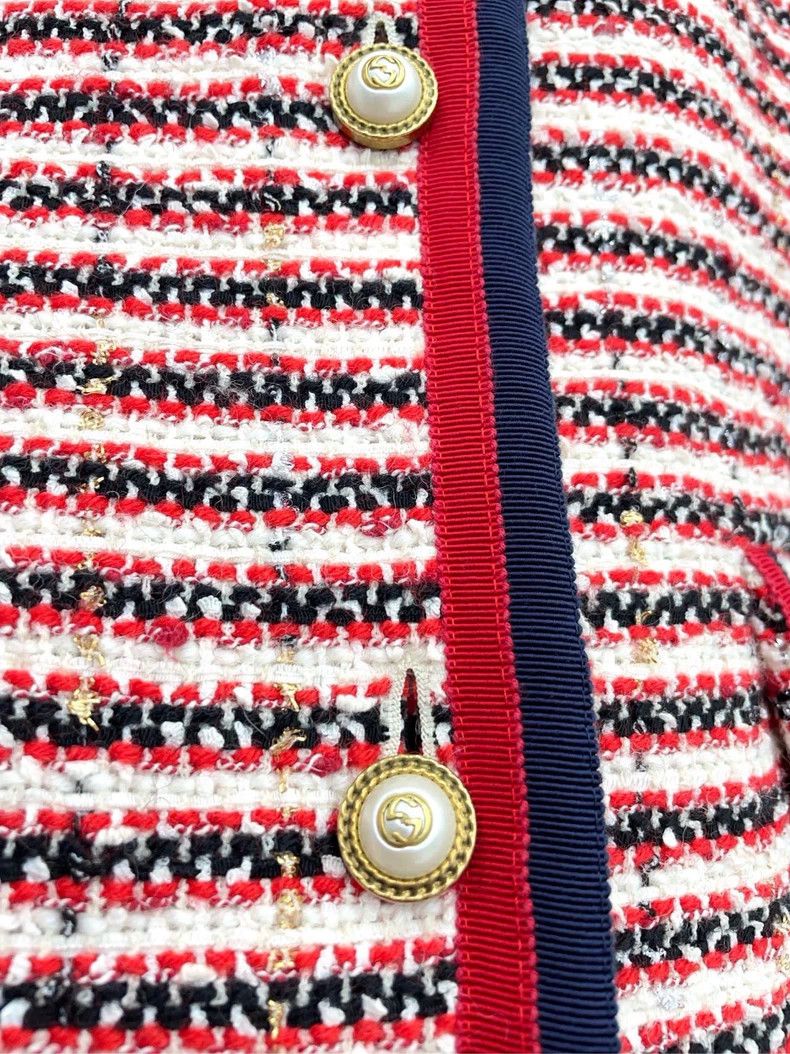 Gucci Gucci Red striped suit jacket 2504-Nextarrow Size S / US 4 / IT 40 - 6 Thumbnail