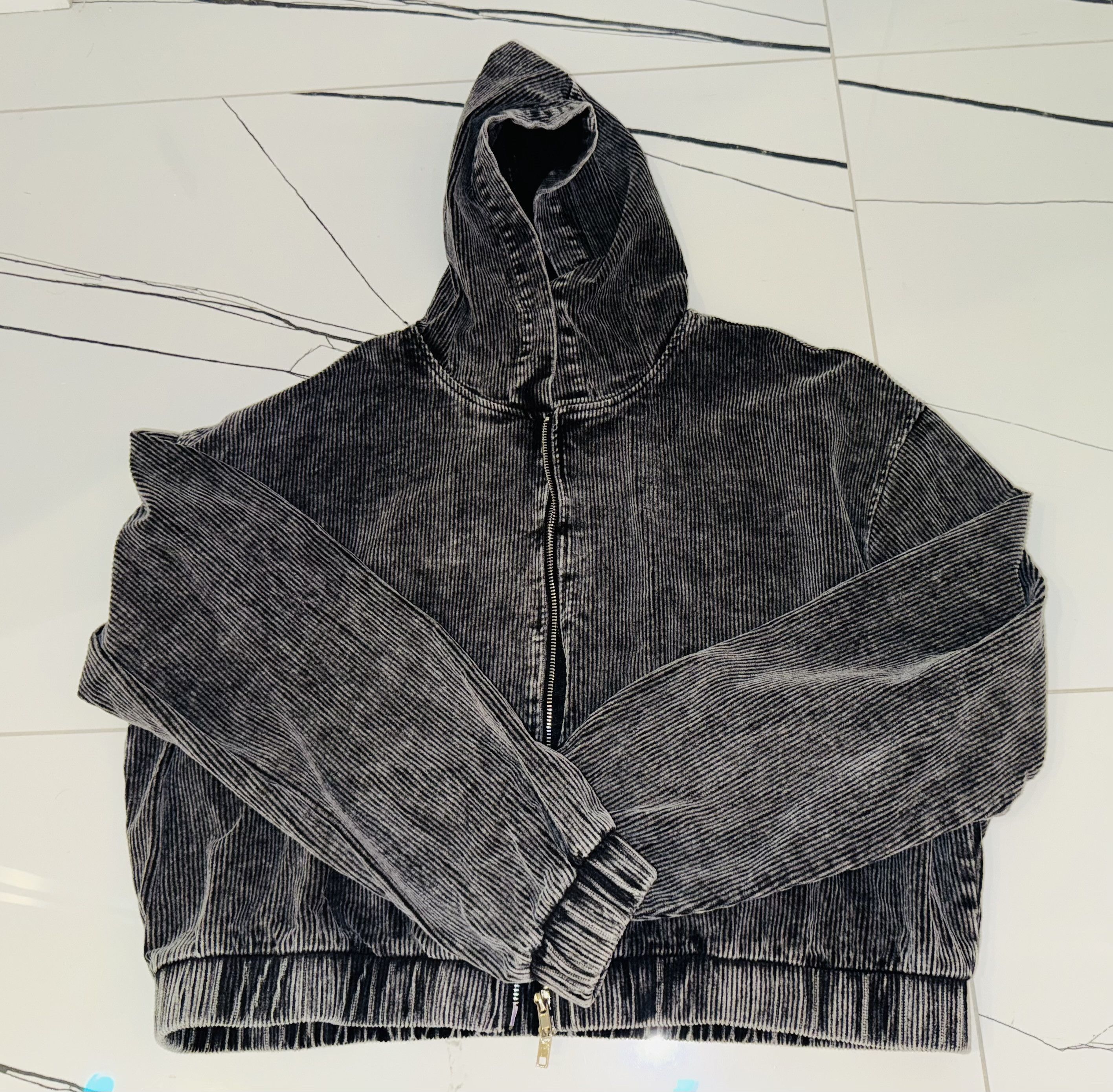 Other Texturized Corduroy Cropped Zip-Up Size US S / EU 44-46 / 1 - 1 Thumbnail