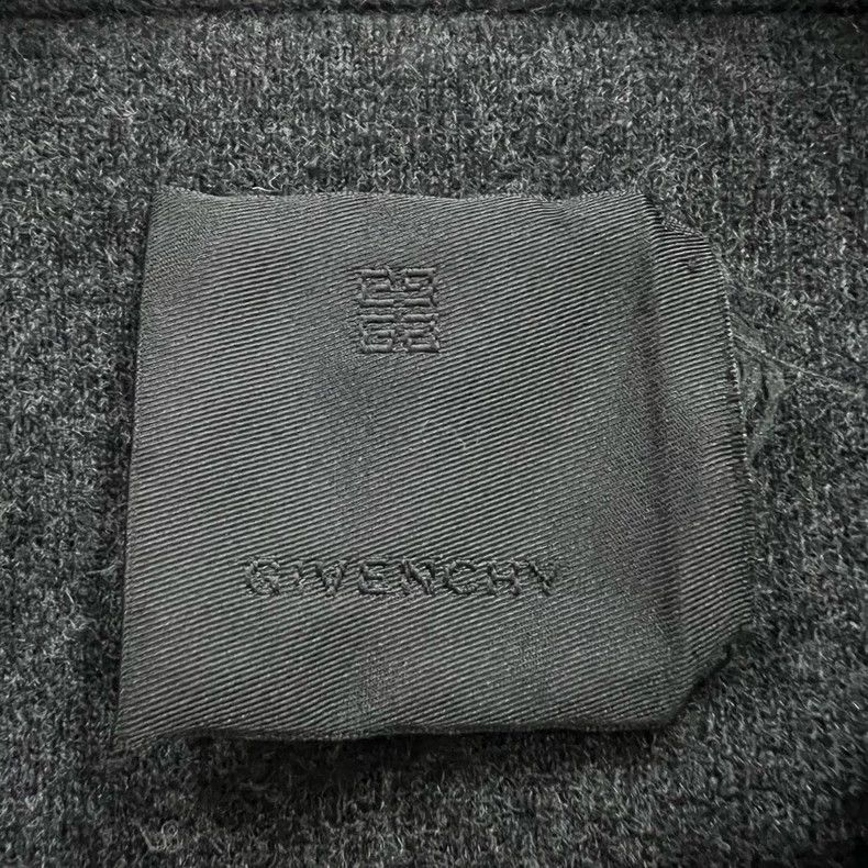 Givenchy Givenchy Black and Grey Embroidered Logo Knit Sweater, XXL Size US XXL / EU 58 / 5 - 3 Thumbnail