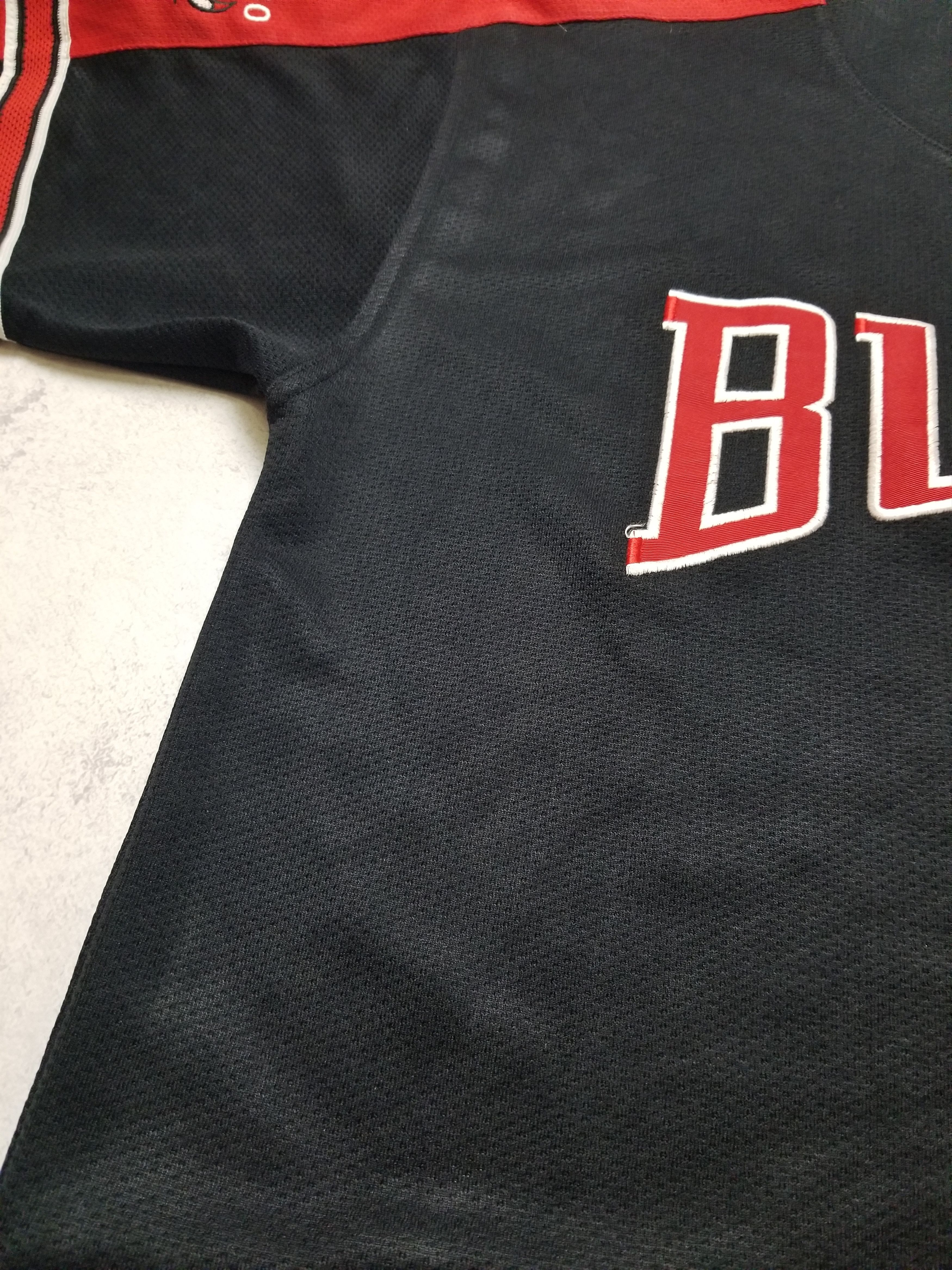 Starter Starter NBA Chicago Bulls Button Up Jersey Short Sleeve Top Size US L / EU 52-54 / 3 - 8 Thumbnail