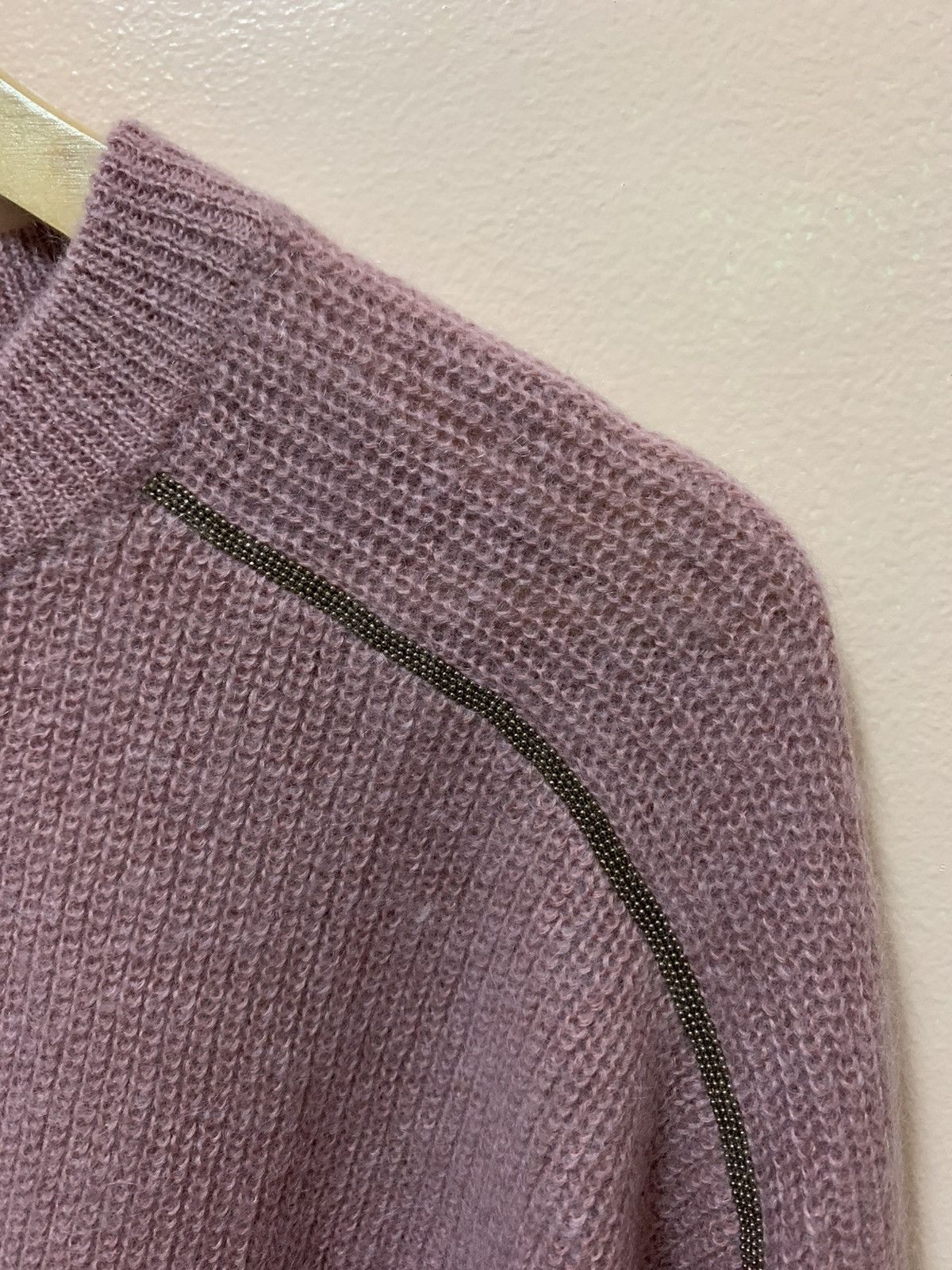 Brunello Cucinelli Brunello Cucinelli Bead-Embellished Mohair-Blend Sweater Size XS / US 0-2 / IT 36-38 - 12 Thumbnail
