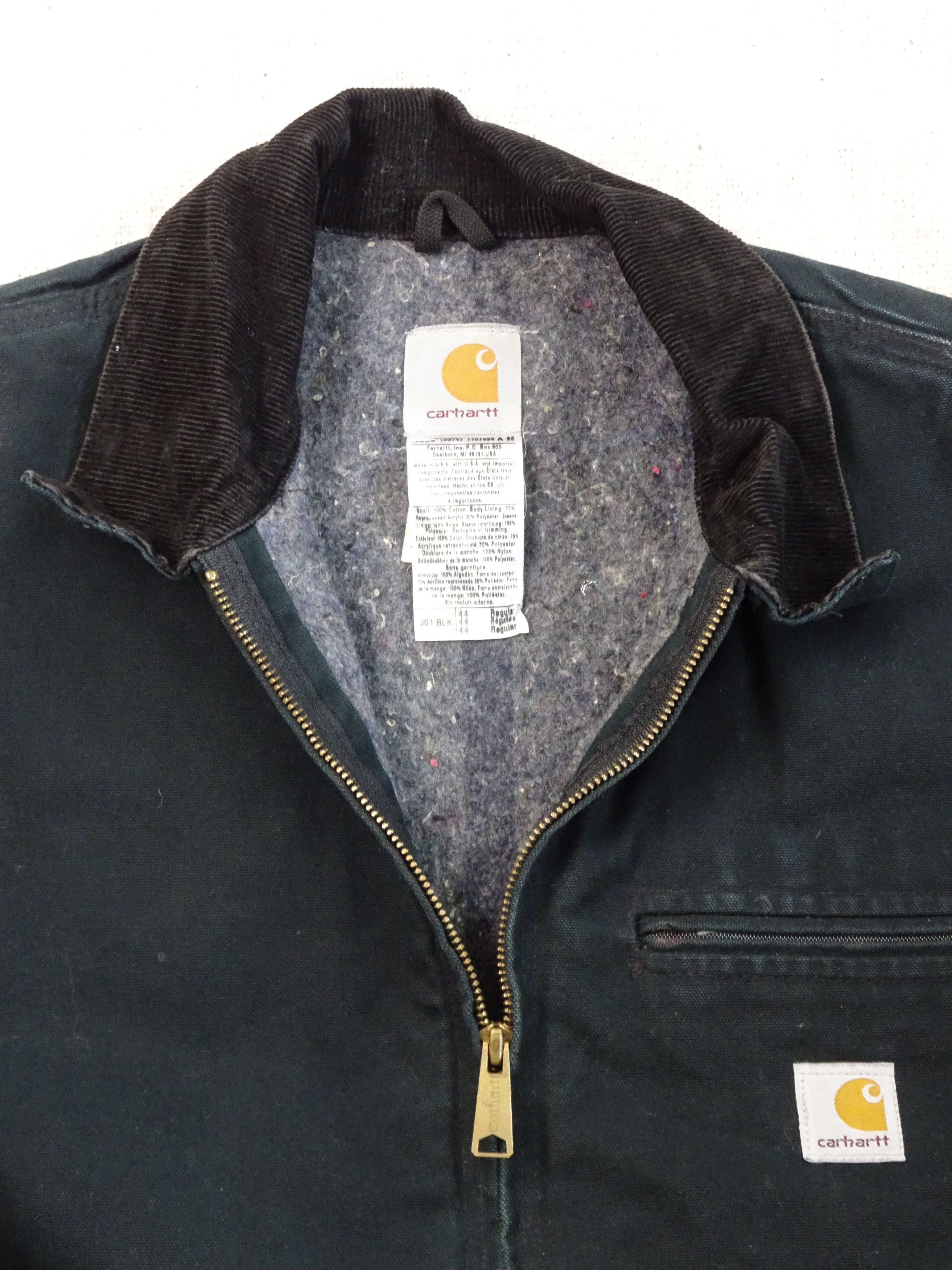Carhartt × Vintage Vtg Carhartt Detroit Jacket Duck Canvas, Blanket Lined Size US S / EU 44-46 / 1 - 5 Thumbnail