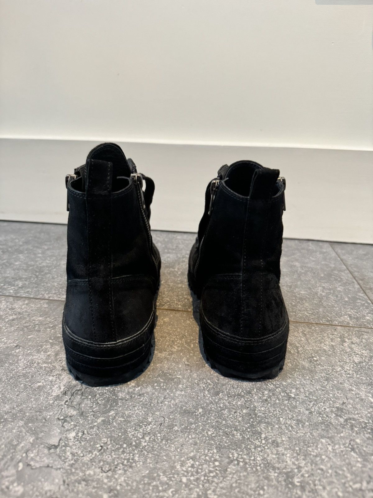 Ann Demeulemeester Ann Demeulemeester high top black suede trainers Size US 8 / IT 38 - 4 Thumbnail
