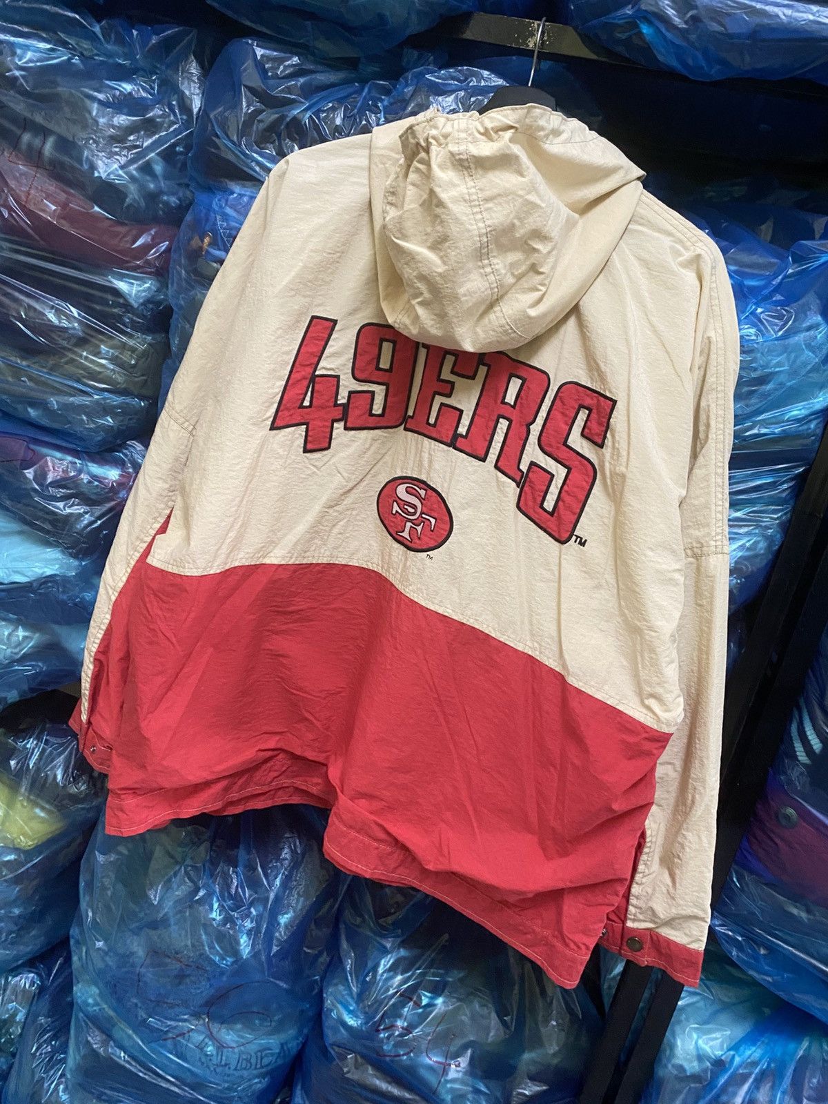 NFL Vtg San Francisco 49ers NFL Windbreaker Jacket East Point Size US L / EU 52-54 / 3 - 11 Thumbnail