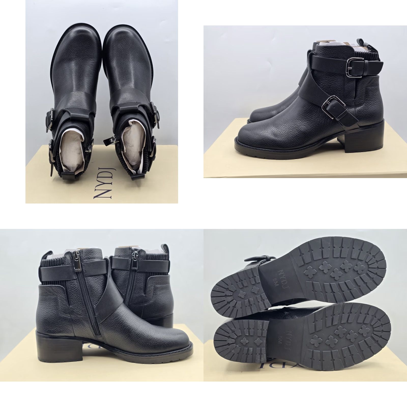 NYDJ NYDJ Parvani Boots Mid Calf Boot Black 5 M New In Box Women's Boot Moto City Casual Womens NYDJ Parvani Boots Black 5 M Size US 5 / IT 35 - 8 Thumbnail