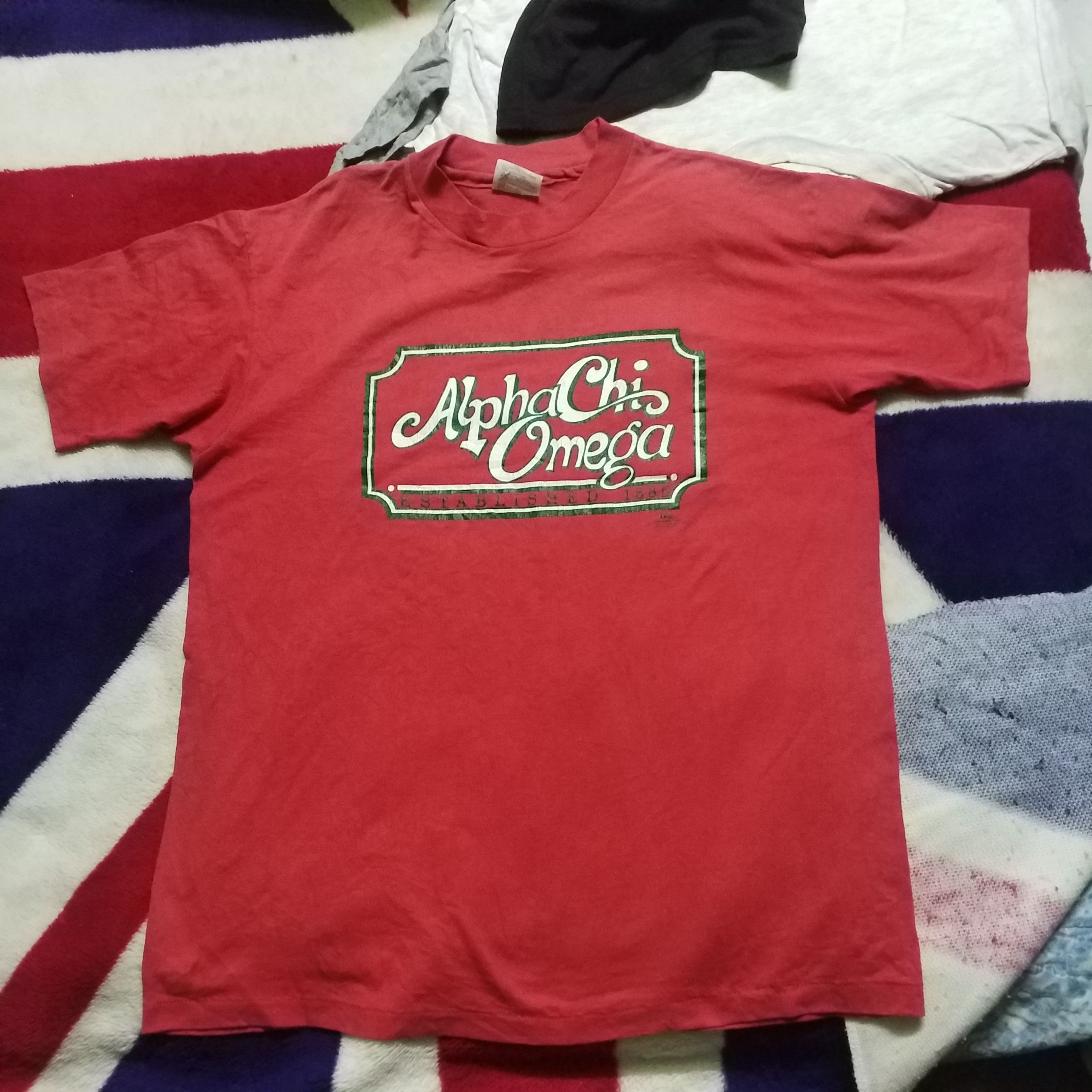 Hanes × Vintage VINTAGE SINGLE STITCH ALPHA CHI OMEGA 92 Size US L / EU 52-54 / 3 - 1 Thumbnail