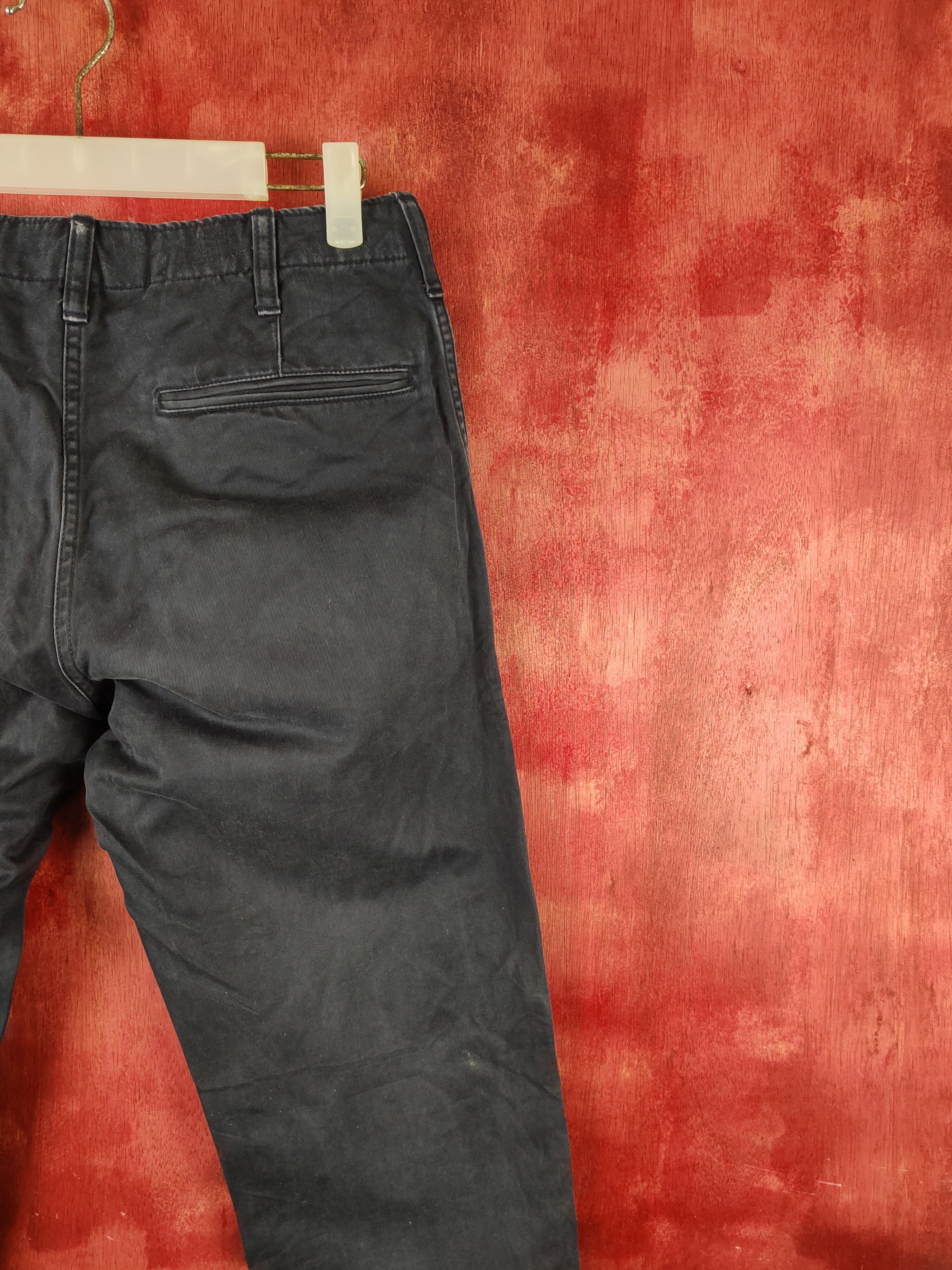 Japanese Brand Uniqlo Dark Blue faded cargo Casual Pants #S1766 Size US 29 - 10 Thumbnail