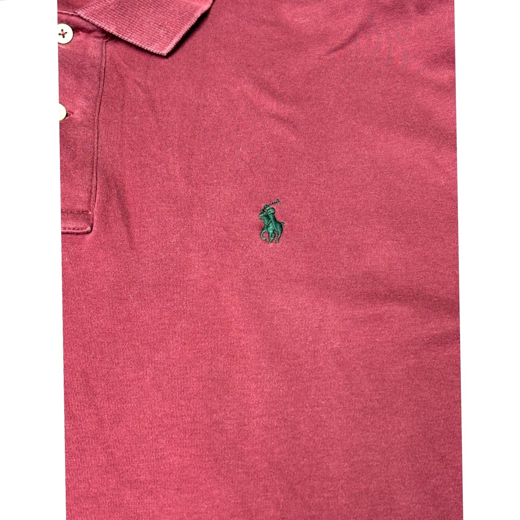 Polo Ralph Lauren Polo Ralph Lauren Mens Burgundy Maroon Long Sleeve Polo Shirt Size M Cotton Size US M / EU 48-50 / 2 - 2 Thumbnail