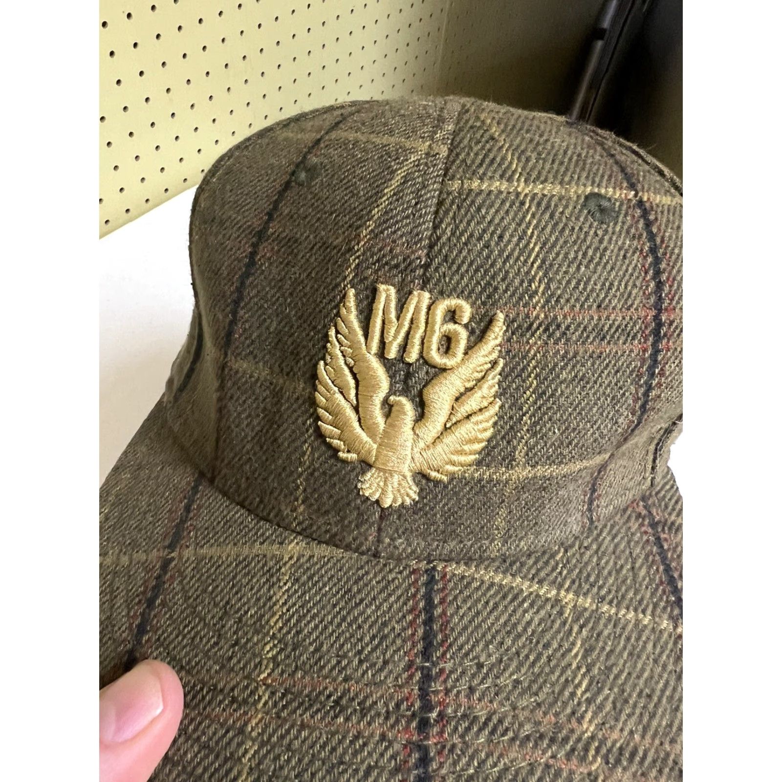 Vintage M6 Hat Cap Wool Baseball Plaid Brown Large/XL Men Cap M6 Brown Plaid Wool Blend Baseball Large/XL Hat Cap Mens Size ONE SIZE - 2 Thumbnail
