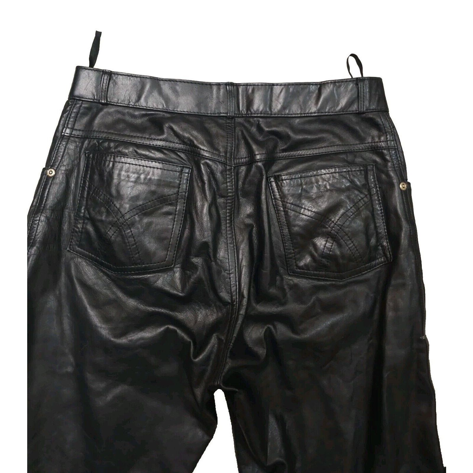 Wilsons Leather Wilsons Suede & Leather Y2K VTG 90s Genuine Leather 31 W 28 Size 31" - 11 Thumbnail