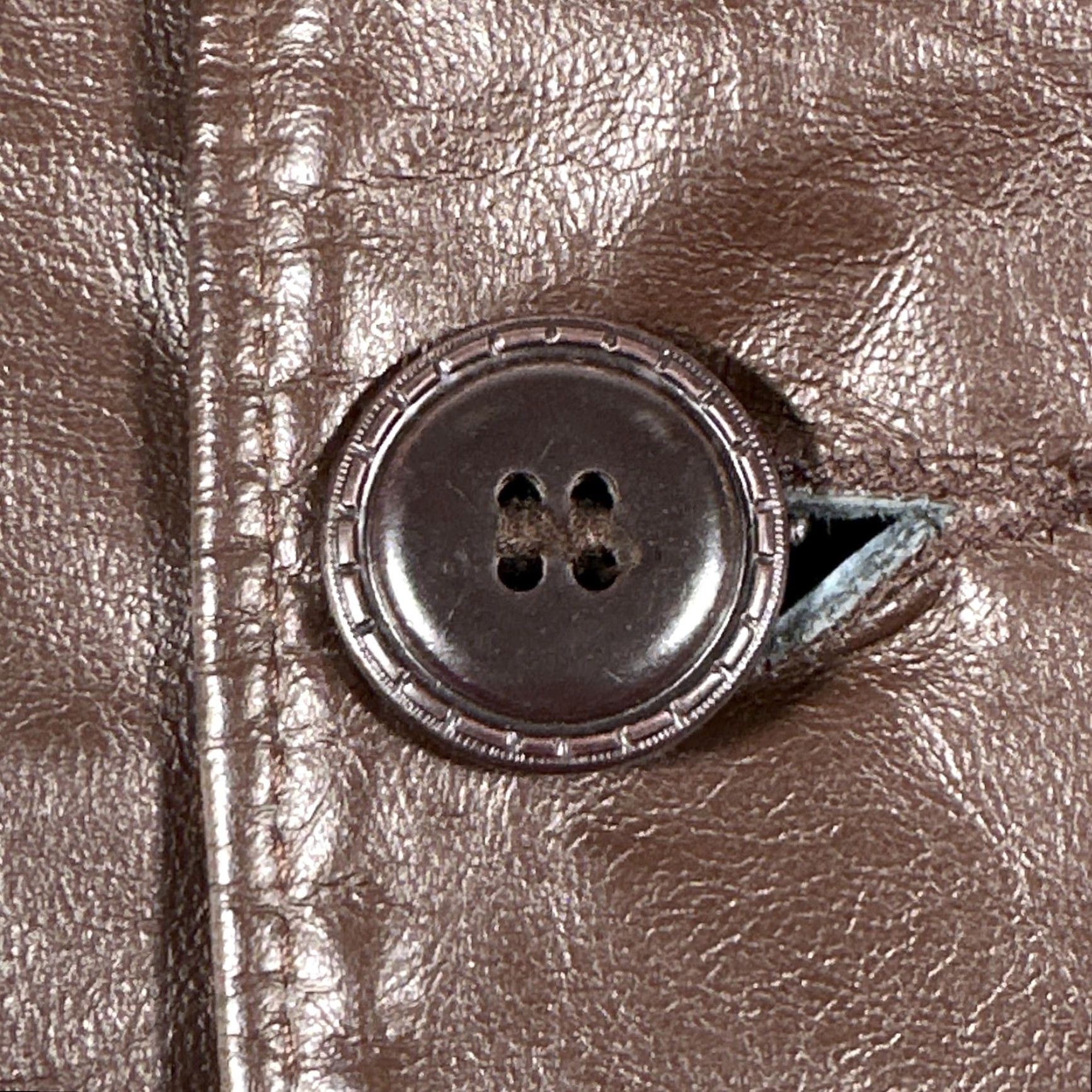 Sears VINTAGE Sears The Leather Shop Brown Leather Car Coat 42 Tall Men's Overcoat 1970s Size US XS / EU 42 / 0 - 5 Thumbnail