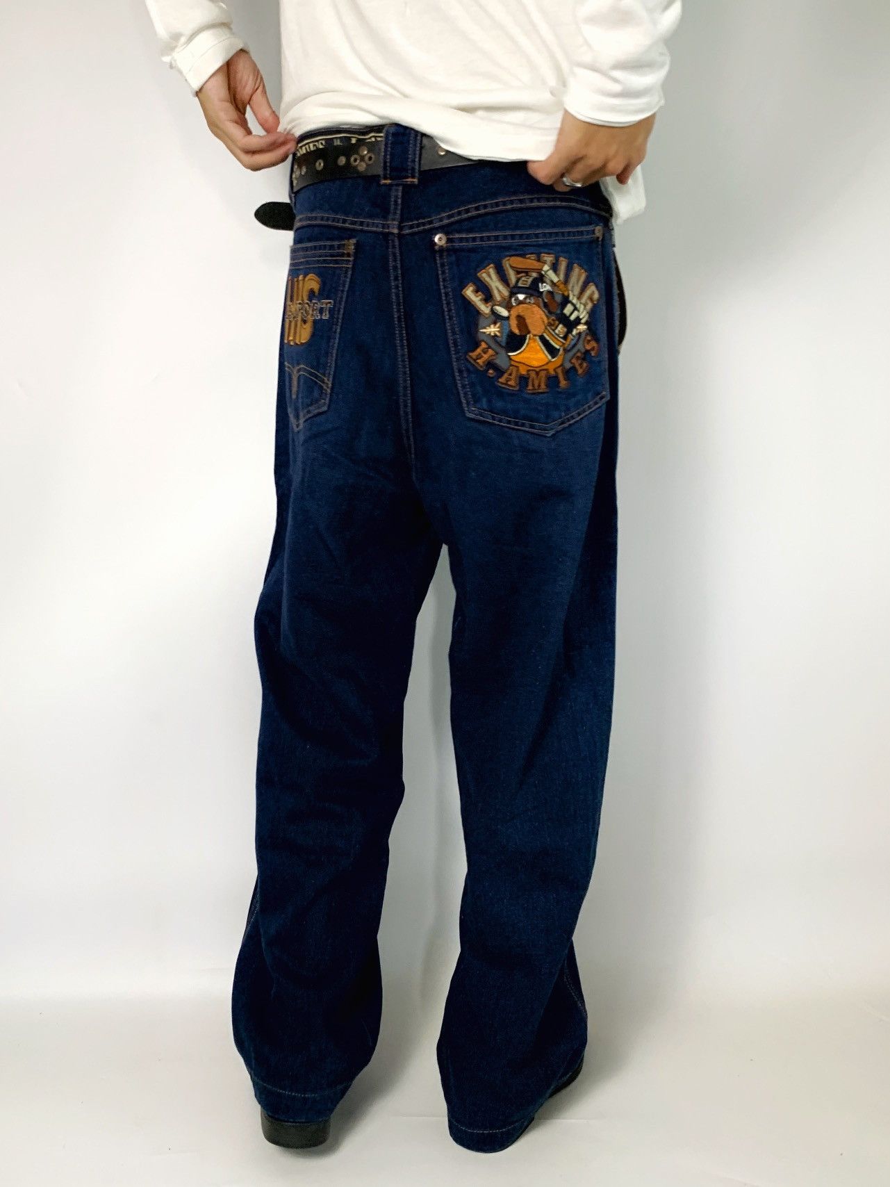 Hardy Amies HARDY AMIES JEANS PANT EMBROIDERY POCKET Size US 30 / EU 46 - 16 Thumbnail