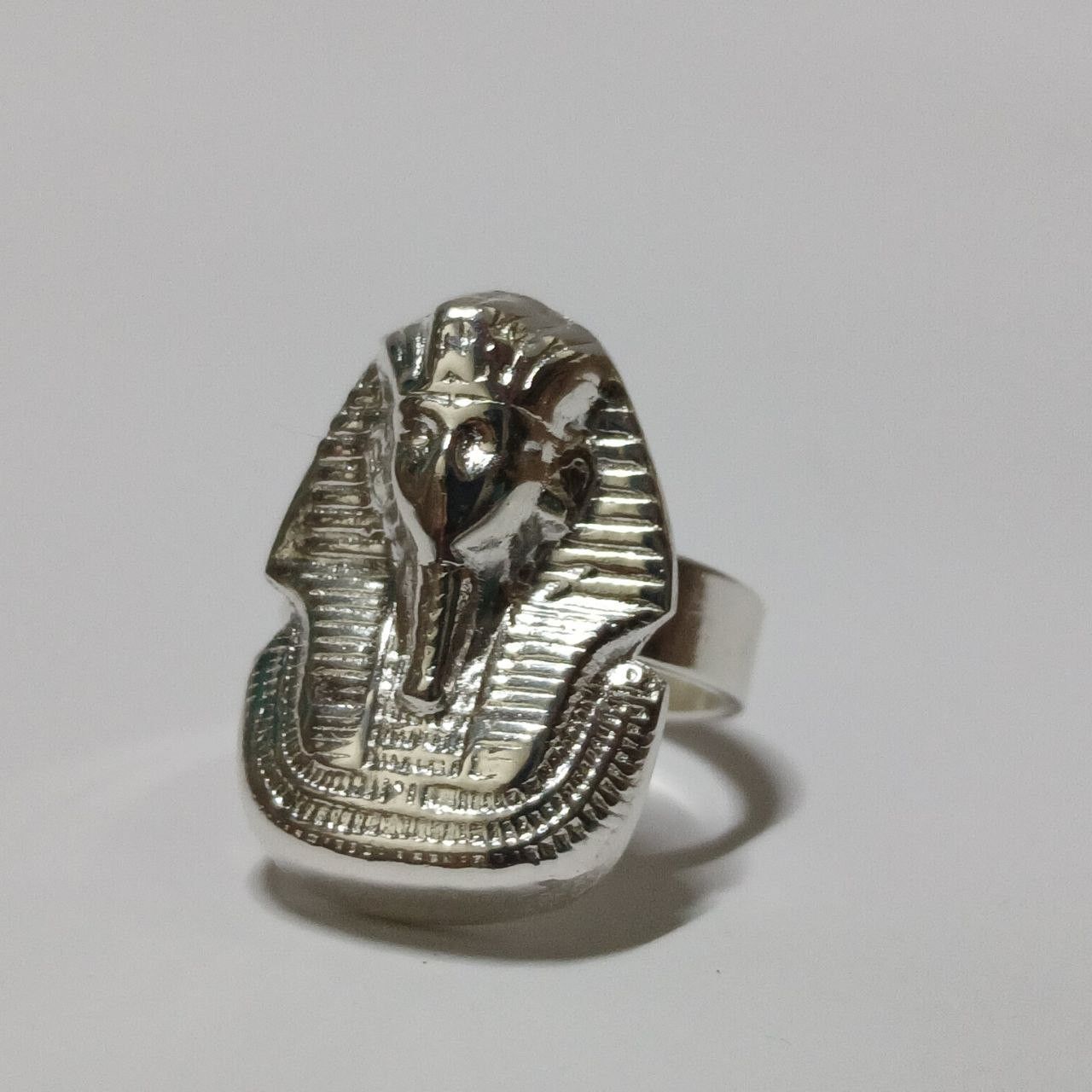 Other A silver-plated pharaonic ring inspired by King Tutankhamun Size ONE SIZE - 6 Thumbnail
