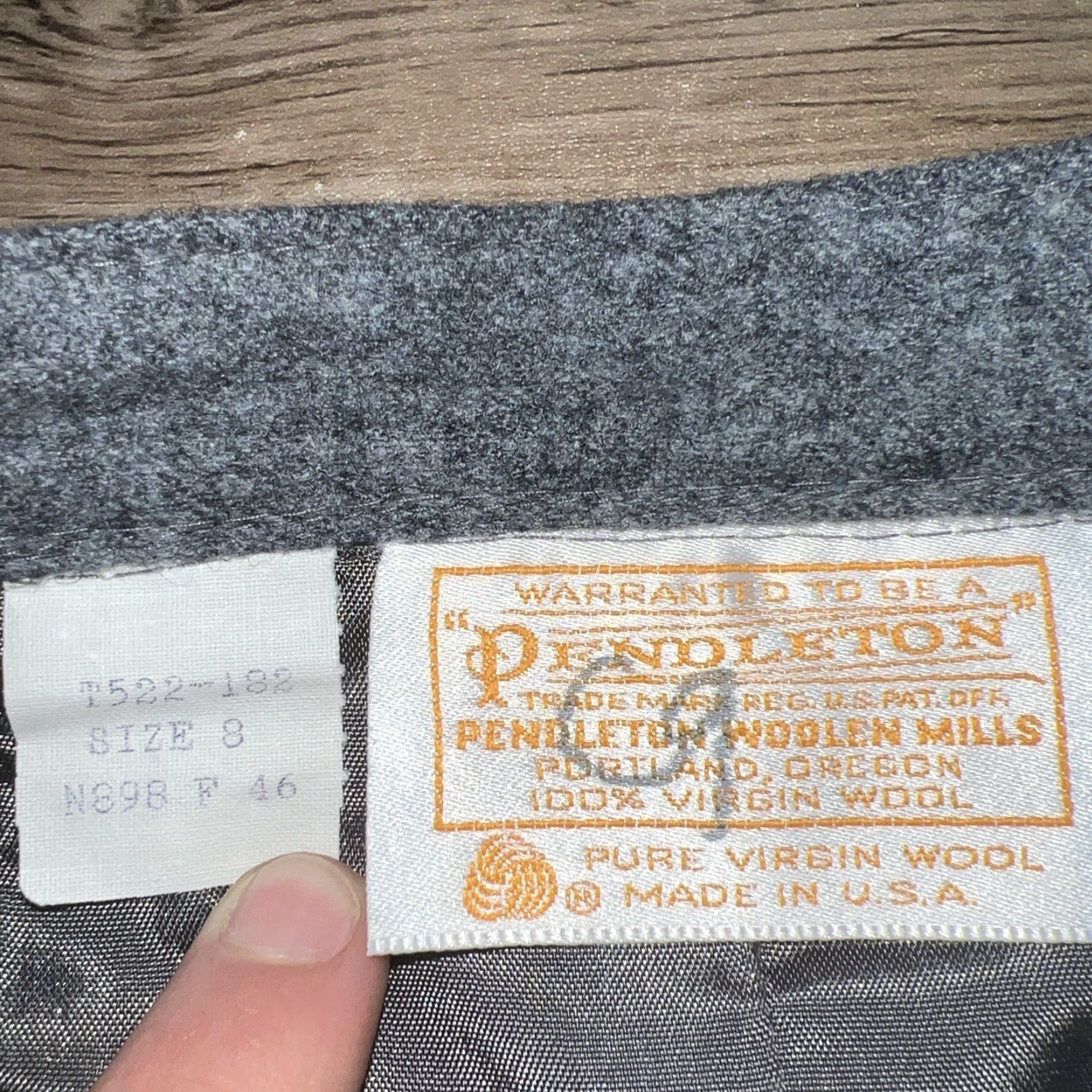 Pendleton Pendleton Woolen Mills Skirt Women Size 8 Midi 100% Virgin Wool Gray Size 30" / US 8 / IT 44 - 5 Thumbnail