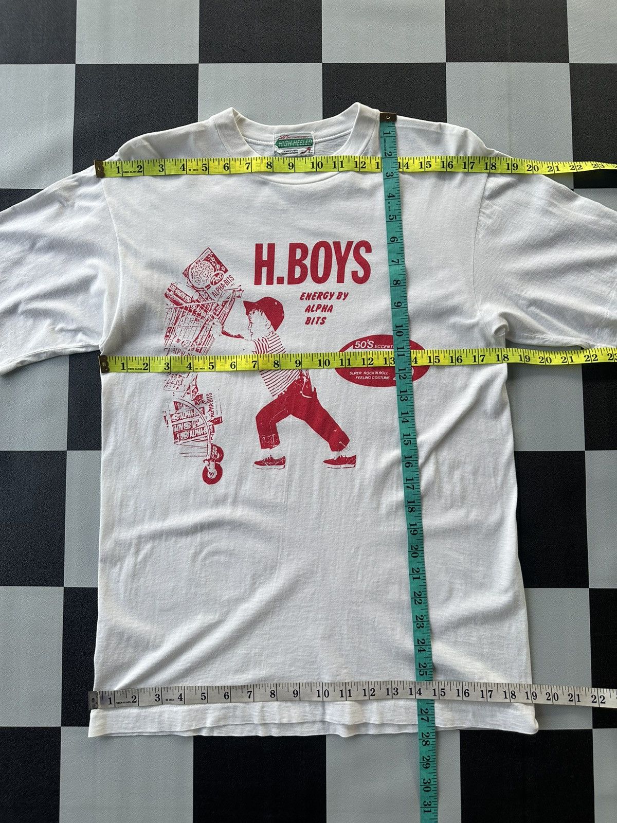 Vintage Vintage 50s Alpha Bits H Boys Single Stitch Tshirt A500 Size US S / EU 44-46 / 1 - 6 Thumbnail