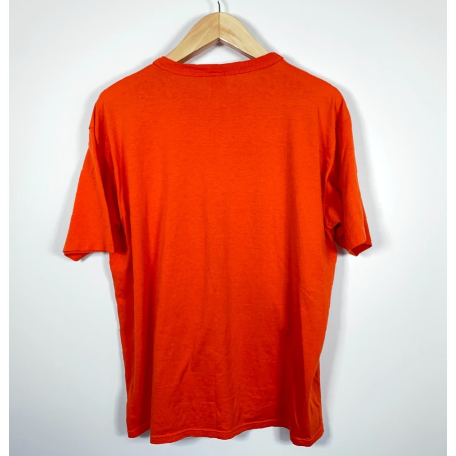 Russell Athletic VINTAGE Russell Athletic Clio Michigan Basketball T-Shirt Adult XL Orange 80s 90s City Retro Sports Men Shirt Size US XL / EU 56 / 4 - 2 Thumbnail