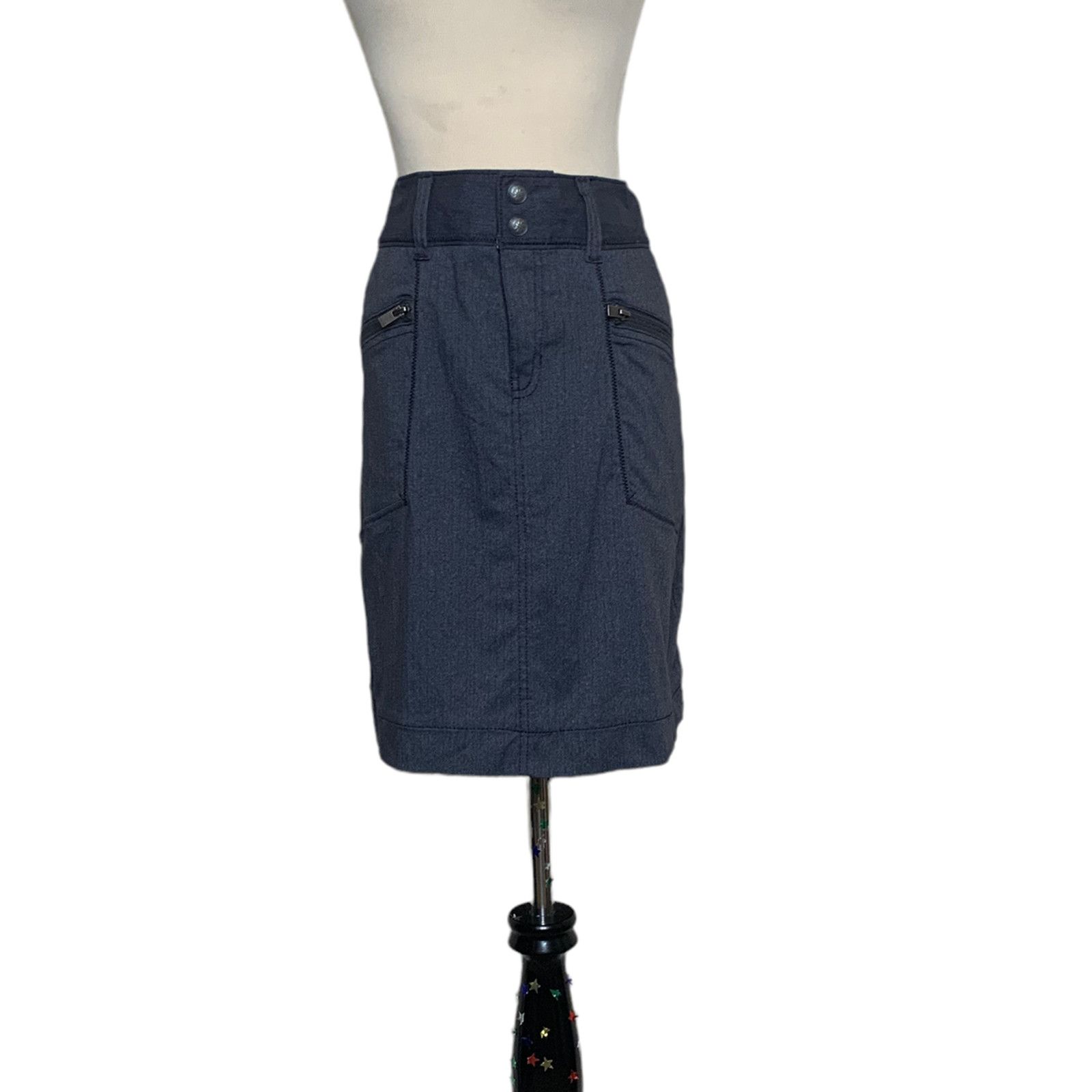 Athleta Athleta gray casual everyday mini skirt size 10 Size 32" / US 10 / IT 46 - 1 Thumbnail