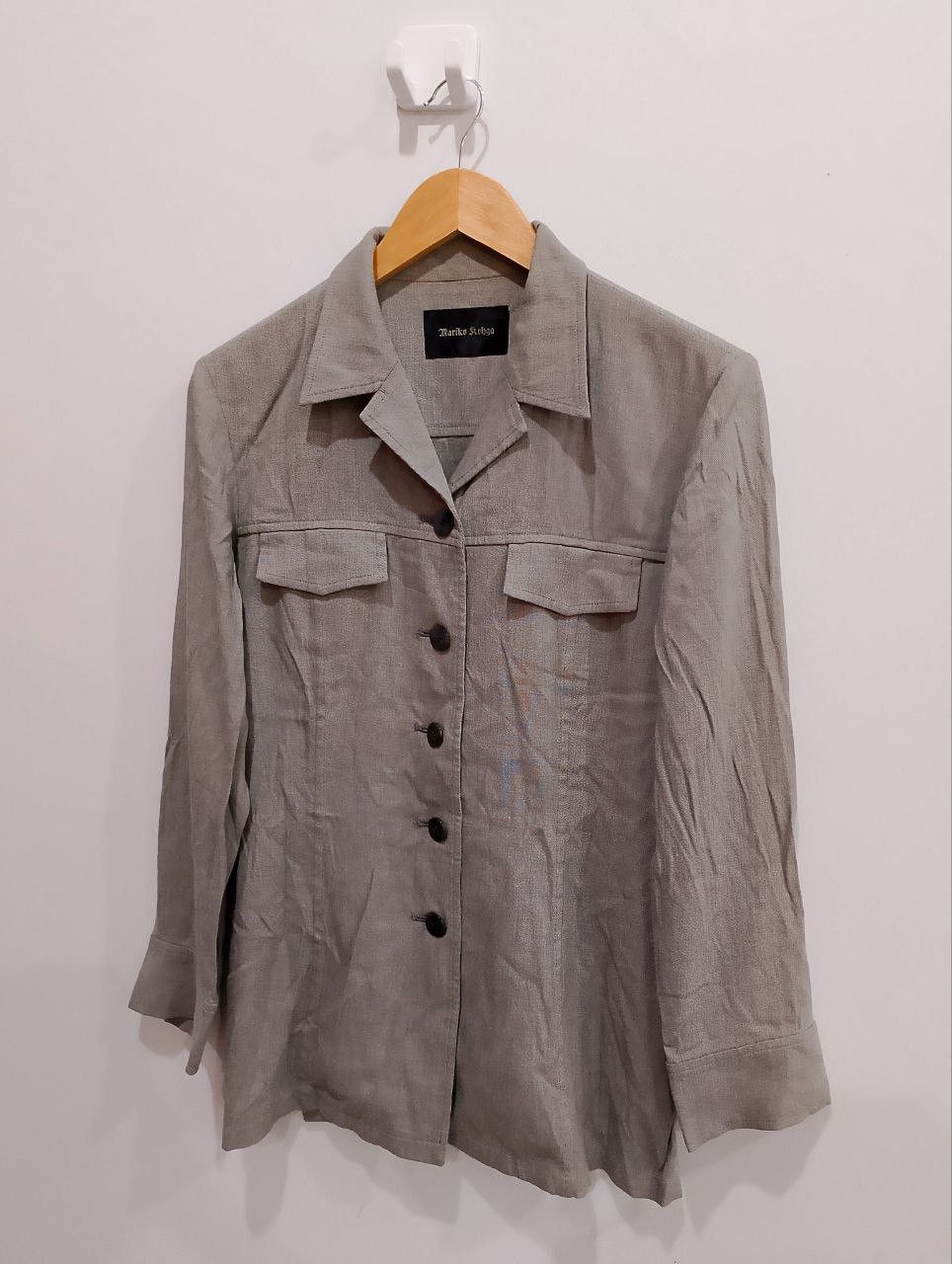 If Six Was Nine MARIKO KOHGA Japan Made Double Pocket Button Up Rayon Shirt Size XS / US 0-2 / IT 36-38 - 3 Thumbnail
