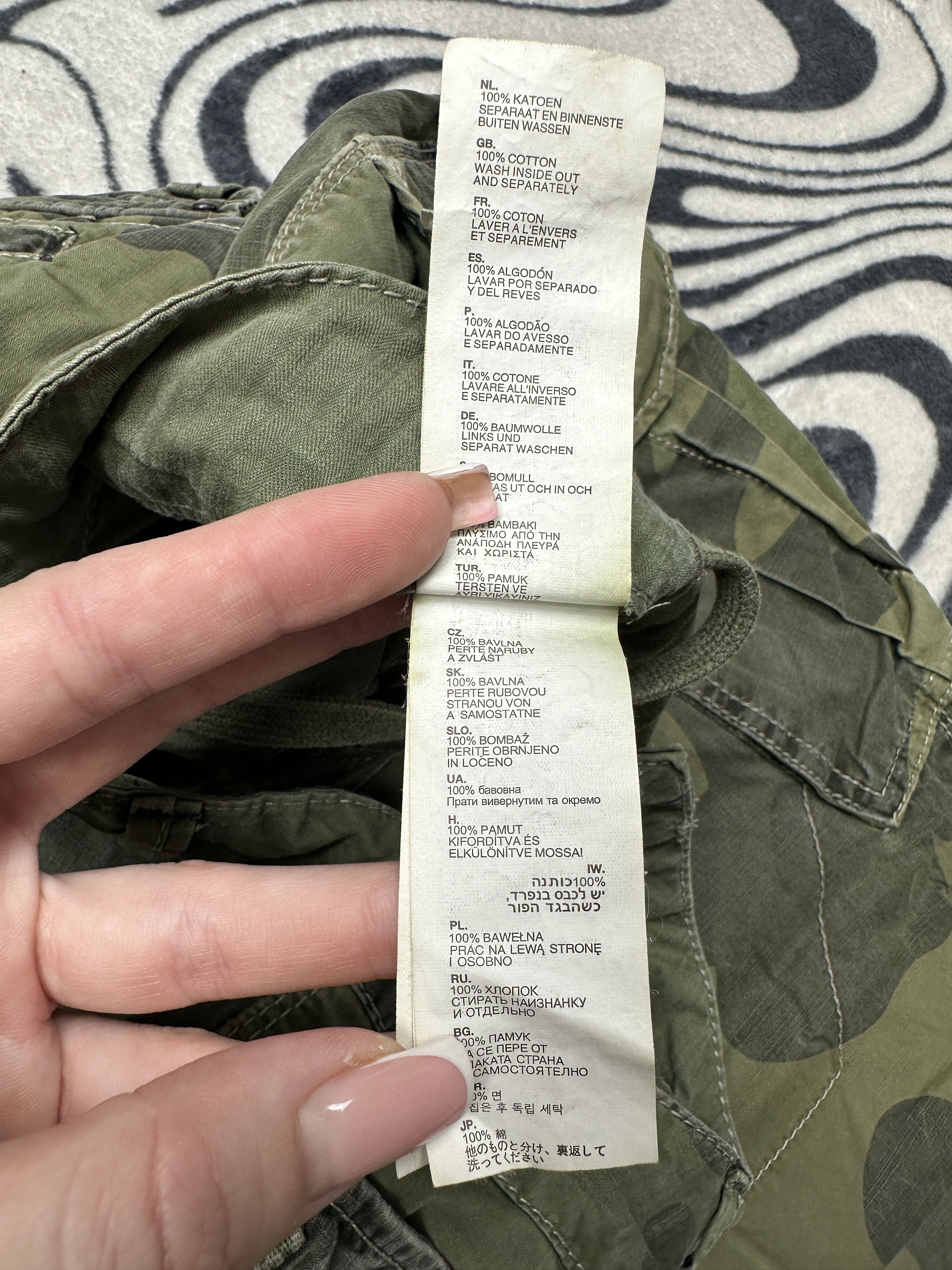 G-Star G Star Raw Rovic Loose Womens Camo Cargo Pants Jogger Size 27" / US 4 / IT 40 - 6 Thumbnail
