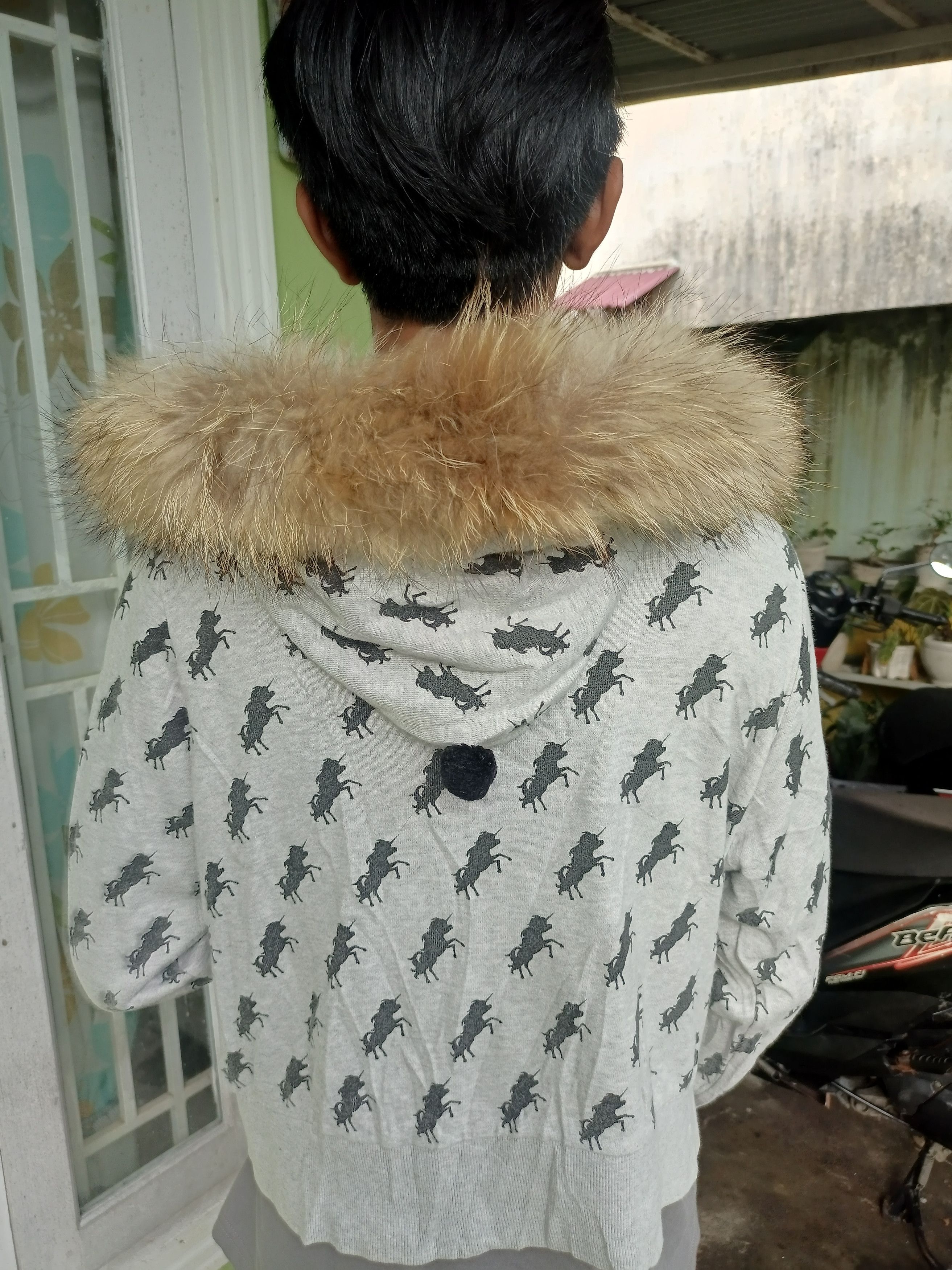 If Six Was Nine × Japanese Brand × Le Grande Bleu (L.G.B.) Rodeo Crowns Fur Zip Hoodie Long Sleeve Size XL / US 12-14 / IT 48-50 - 15 Thumbnail