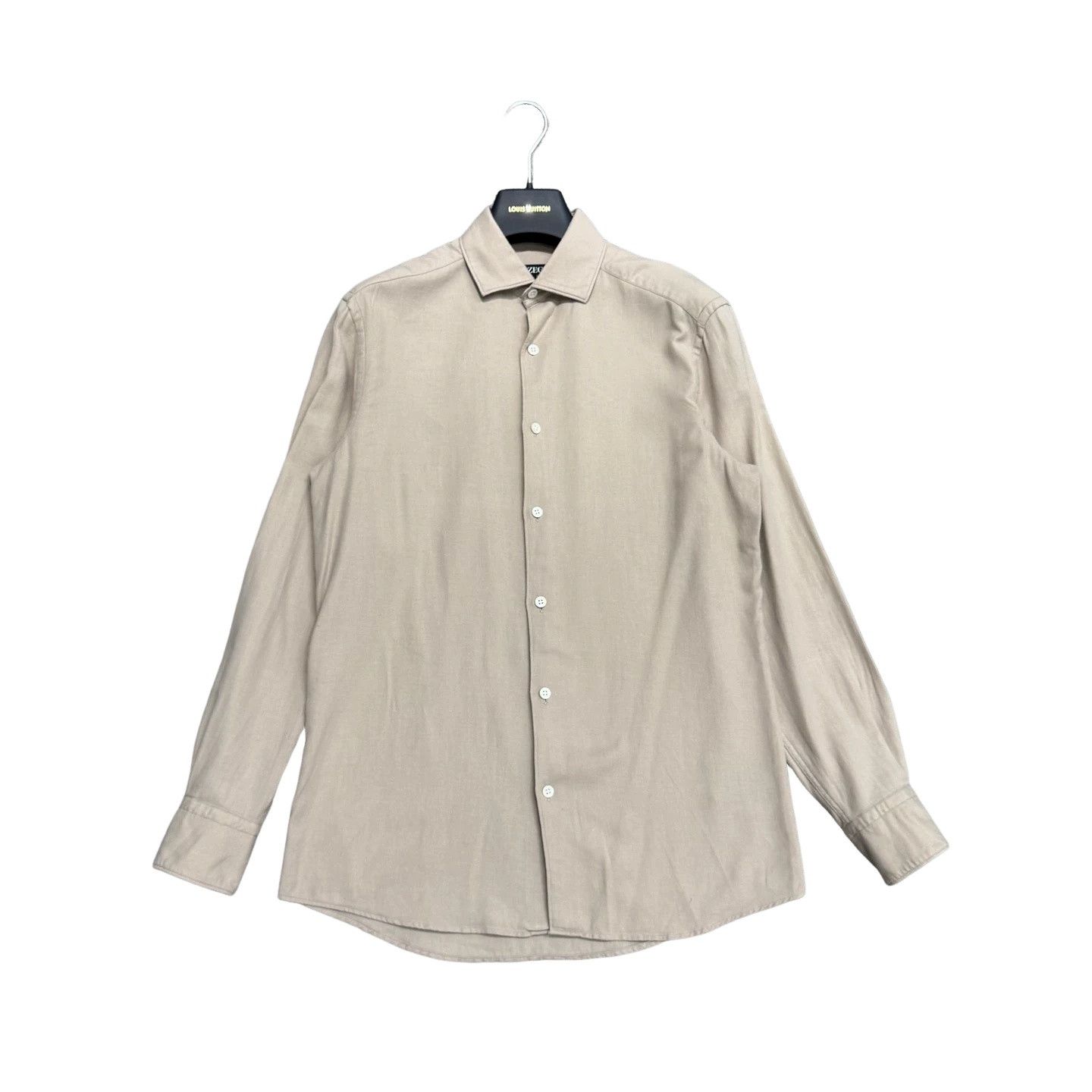 Z Zegna Zegna Cashco Cotton Cashmere Button Up Shirt US S Size US S / EU 44-46 / 1 - 1 Thumbnail