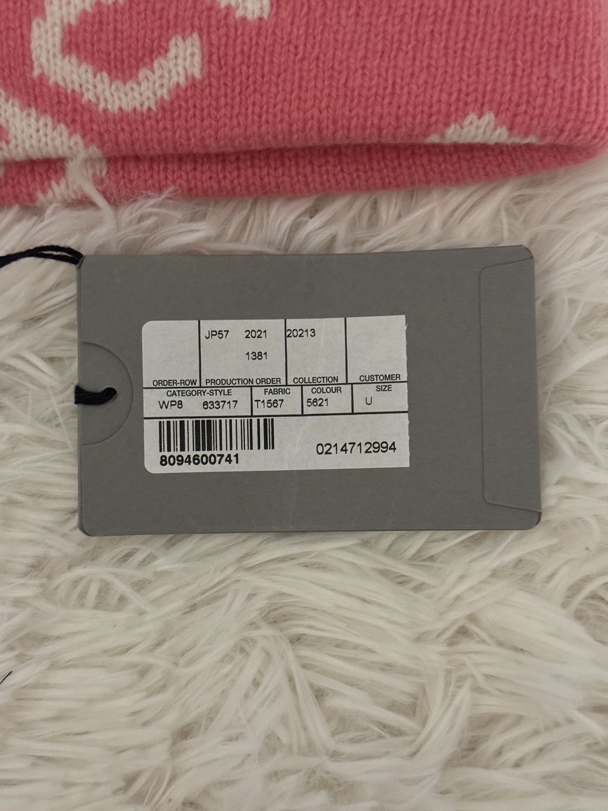 Balenciaga Balenciaga All Over Beanie Pink Size ONE SIZE - 4 Thumbnail