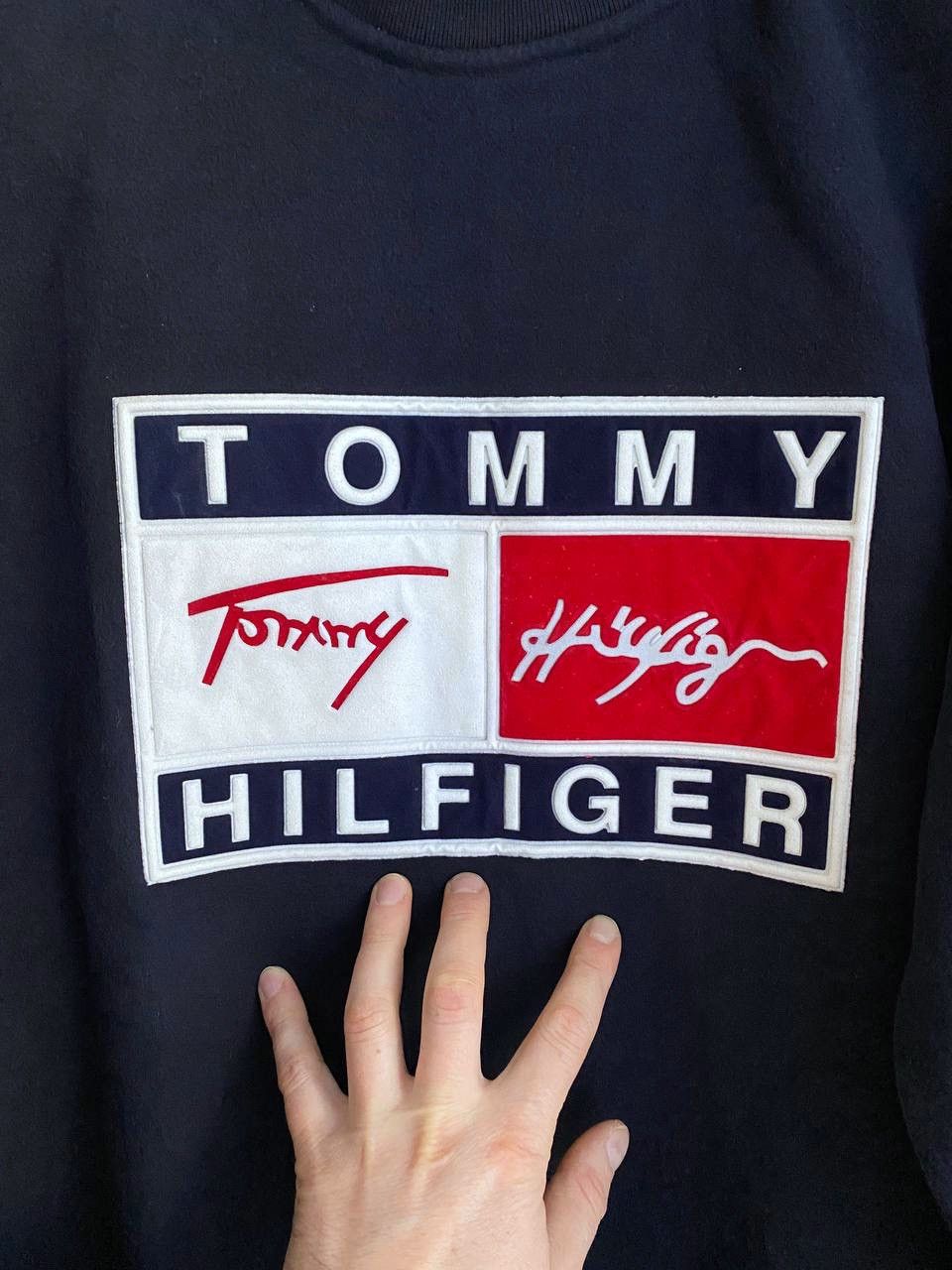 Tommy Hilfiger Tommy Hilfiger Vintage Men`s Sweatshirt Big Logo, Size M Size US M / EU 48-50 / 2 - 5 Thumbnail