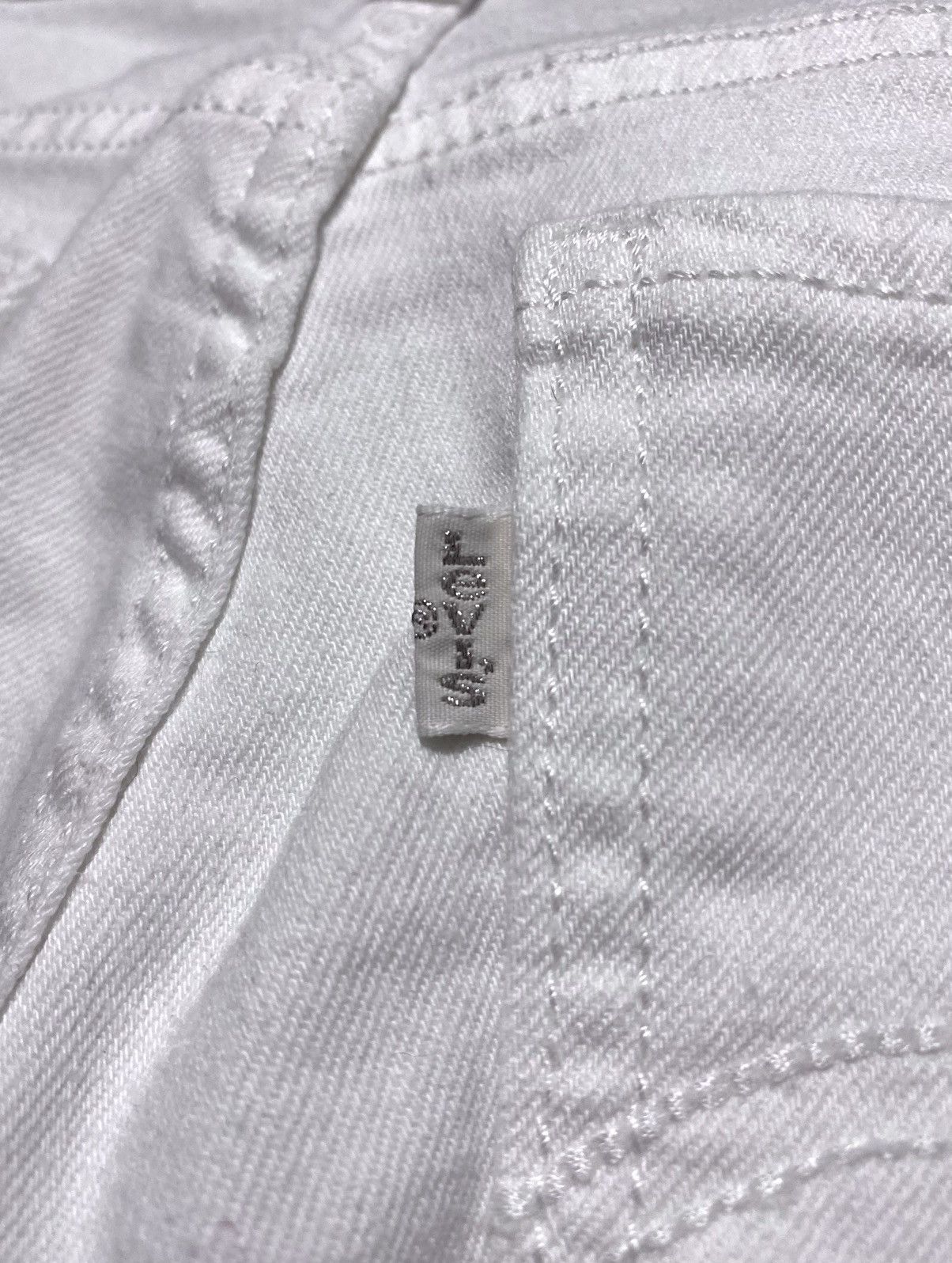 Levi's Vintage Clothing Levi’s 524 Skinny Strip Stitched Torn Distressed Jeans Denim Size 29" - 25 Thumbnail