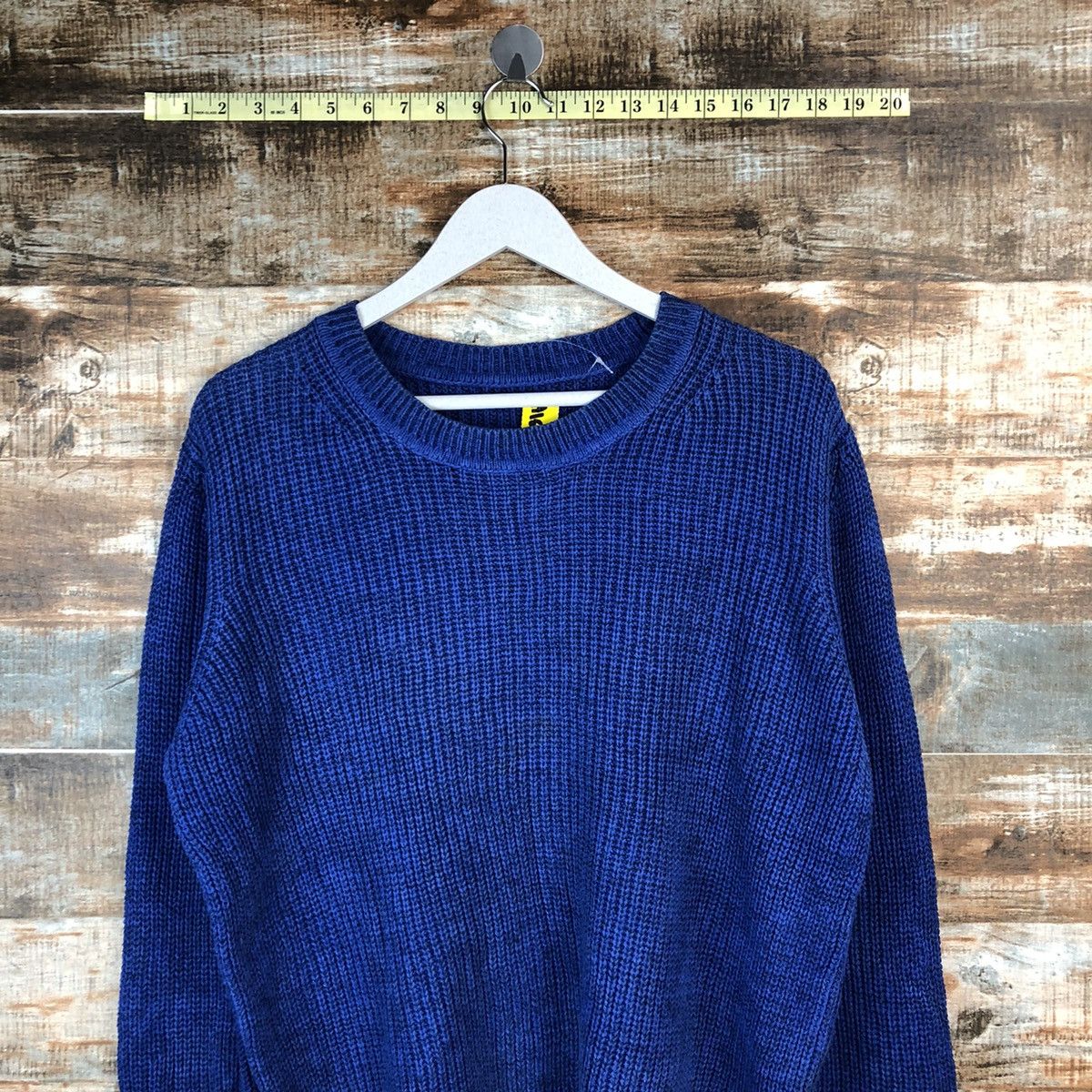 Homespun Knitwear × Japanese Brand World Basic Blue Knitwear #A1502 Size US M / EU 48-50 / 2 - 2 Thumbnail