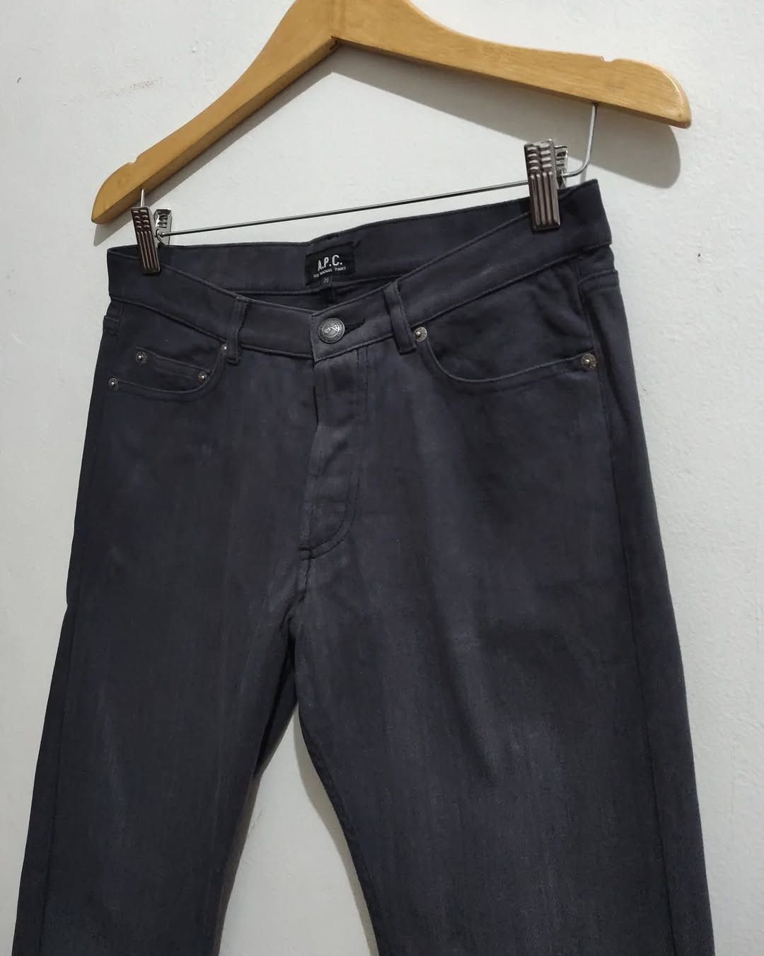 A.P.C. × Designer × Japanese Brand Vintage A.P.C. Gray Slim fit Jeans Size US 30 / EU 46 - 5 Thumbnail