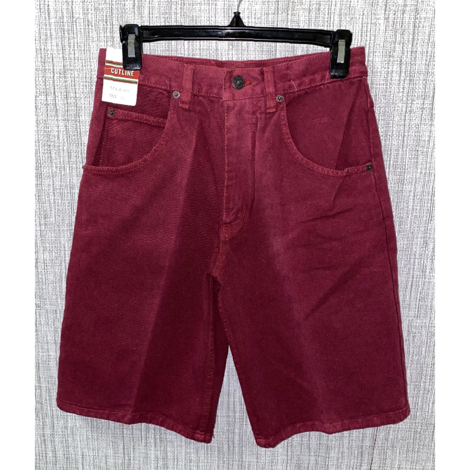Vintage VINTAGE Vtg 1980’s Cutline Jean Wear Mens Red Easy Fit Zip Fly Shorts NWT Size 28 Regular Mens Red Casual Shorts Size US 28 / EU 44 - 2 Thumbnail