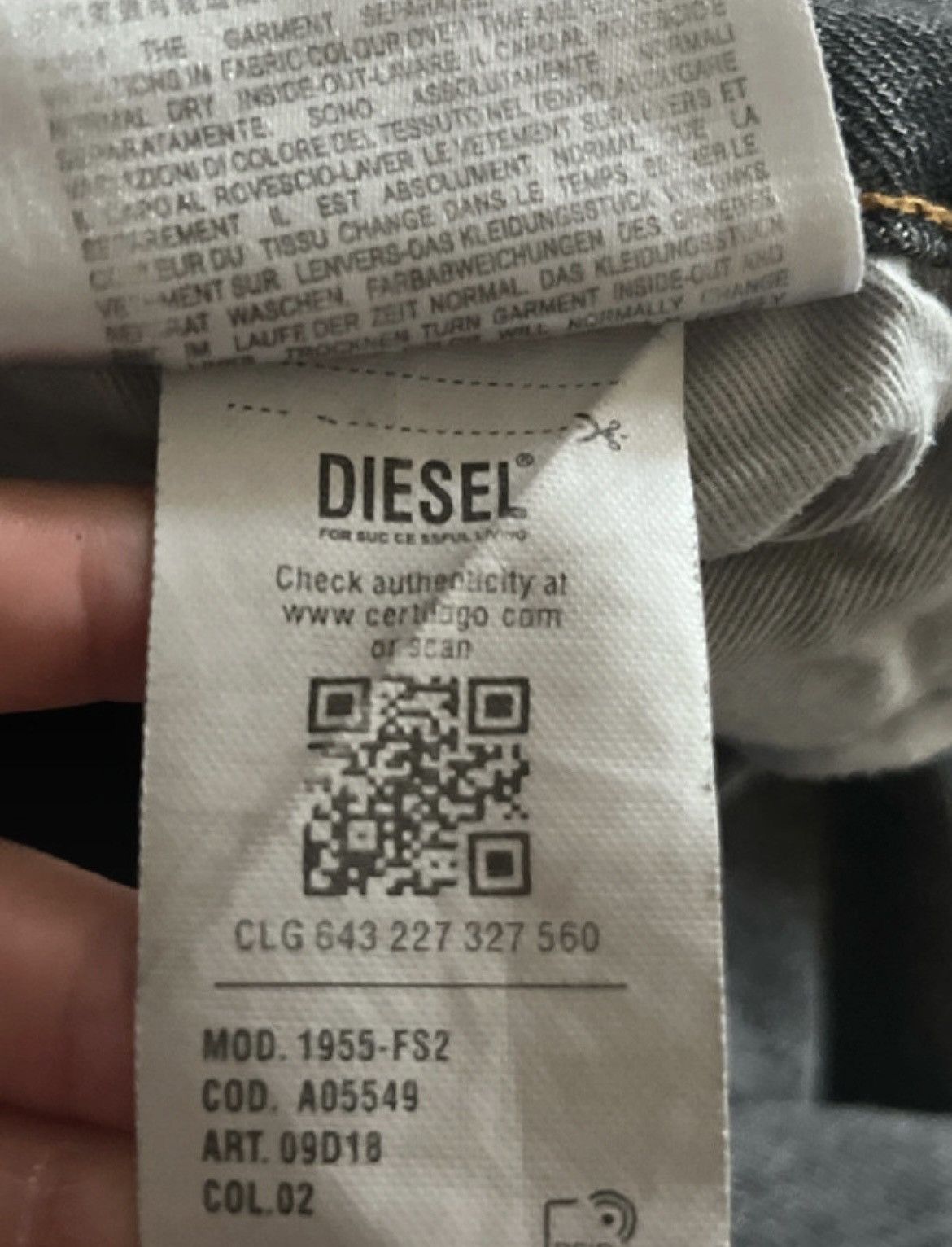 Diesel Diesel distressed denim - Y2K archive vintage wash Size US 37 - 6 Thumbnail