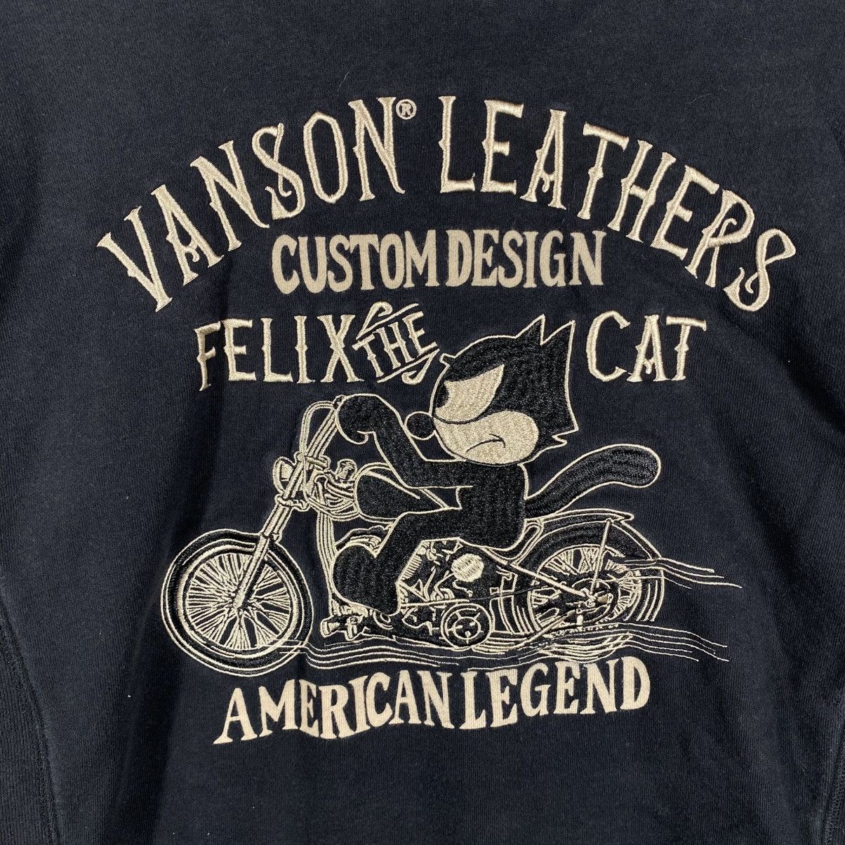 Vanson Leathers VANSON LEATHERS x FELIX The Cat Embroidery Sweatshirt Size US L / EU 52-54 / 3 - 2 Thumbnail