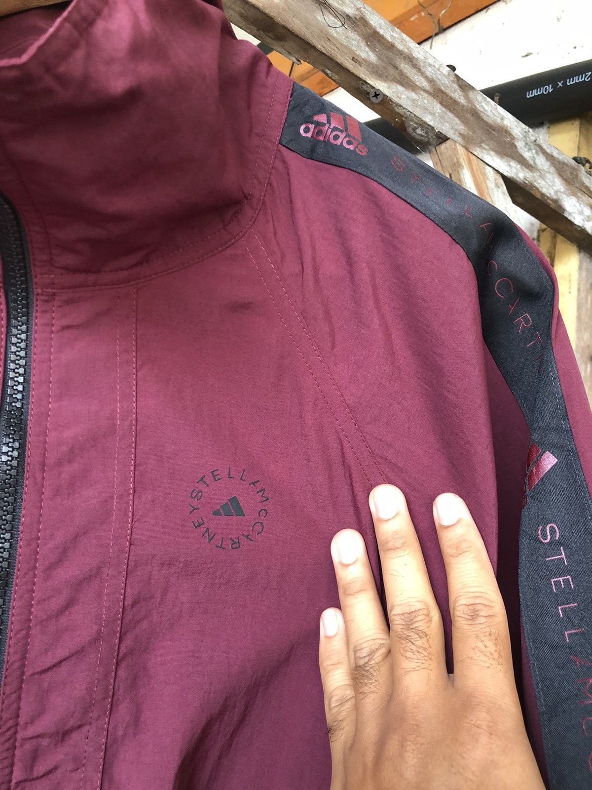Adidas × Stella McCartney Rare❤️ Adidas x Stella McCartney Maroon Light Jacket Size S / US 4 / IT 40 - 6 Thumbnail