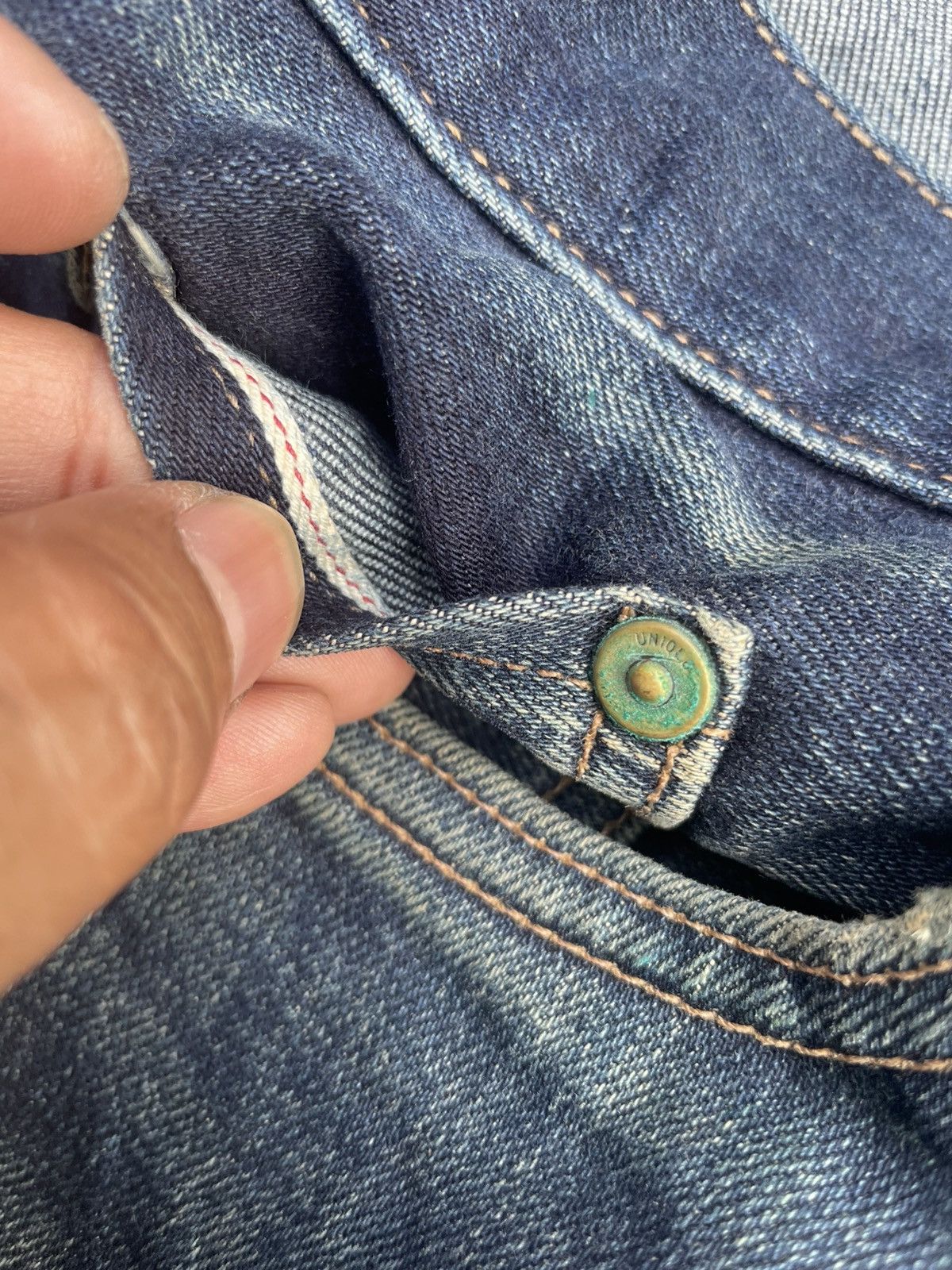 Japanese Brand × Uniqlo Uniqlo Selvedge Jeans Size US 35 - 19 Thumbnail