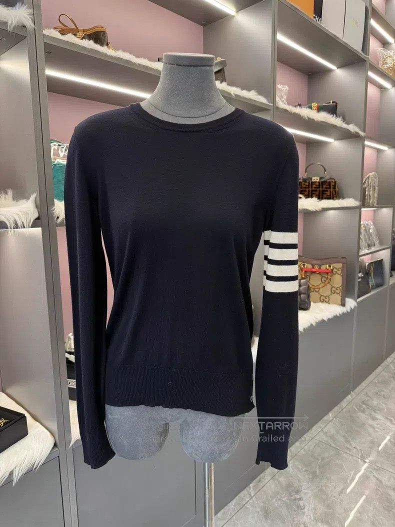 Other Thom Browne Baby Blue Wool Knit Sweater Size US XS / EU 42 / 0 - 1 Thumbnail