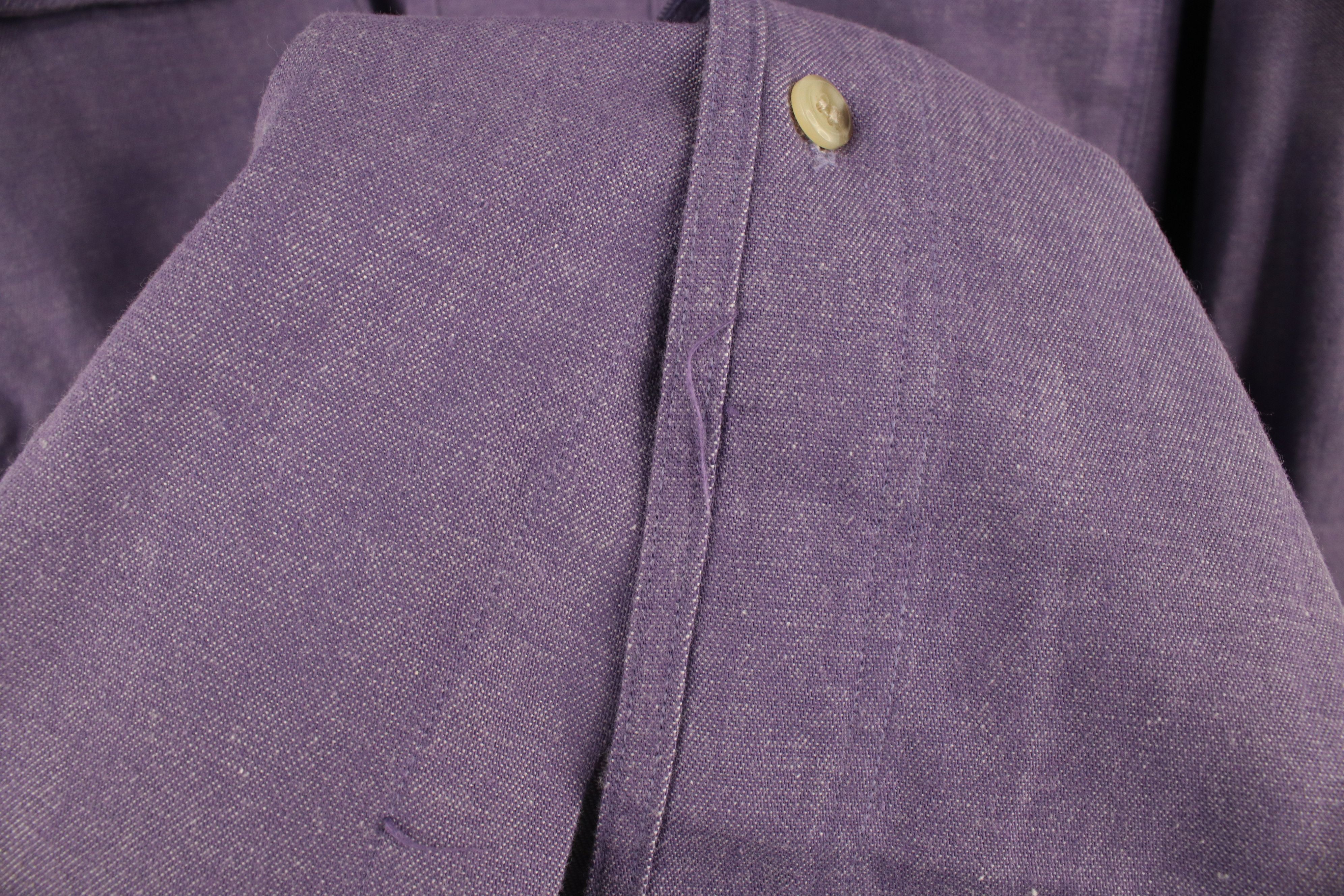 Vintage Vintage 90s Streetwear Big Pocket Chambray Button Down Shirt Size US M / EU 48-50 / 2 - 9 Thumbnail