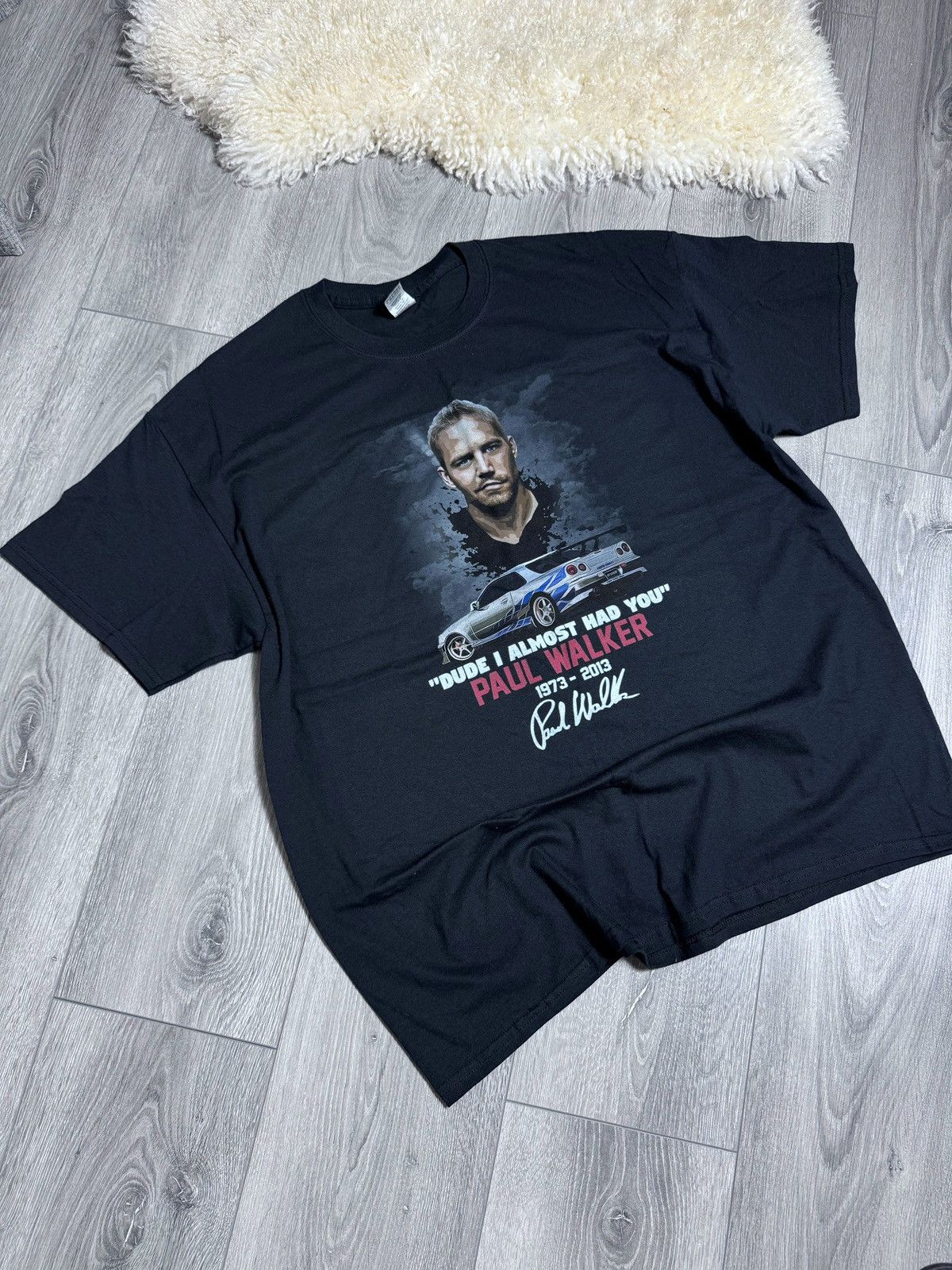 Gildan Paul Walker 1973-2013 Dude | Almost Had You T-Shirt Size US XL / EU 56 / 4 - 2 Thumbnail