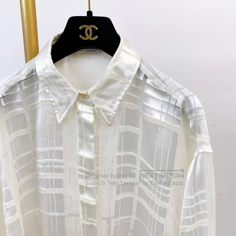 Brunello Cucinelli Brunello Cucinelli White shirt T-shirt Size M / US 6-8 / IT 42-44 - 3 Thumbnail
