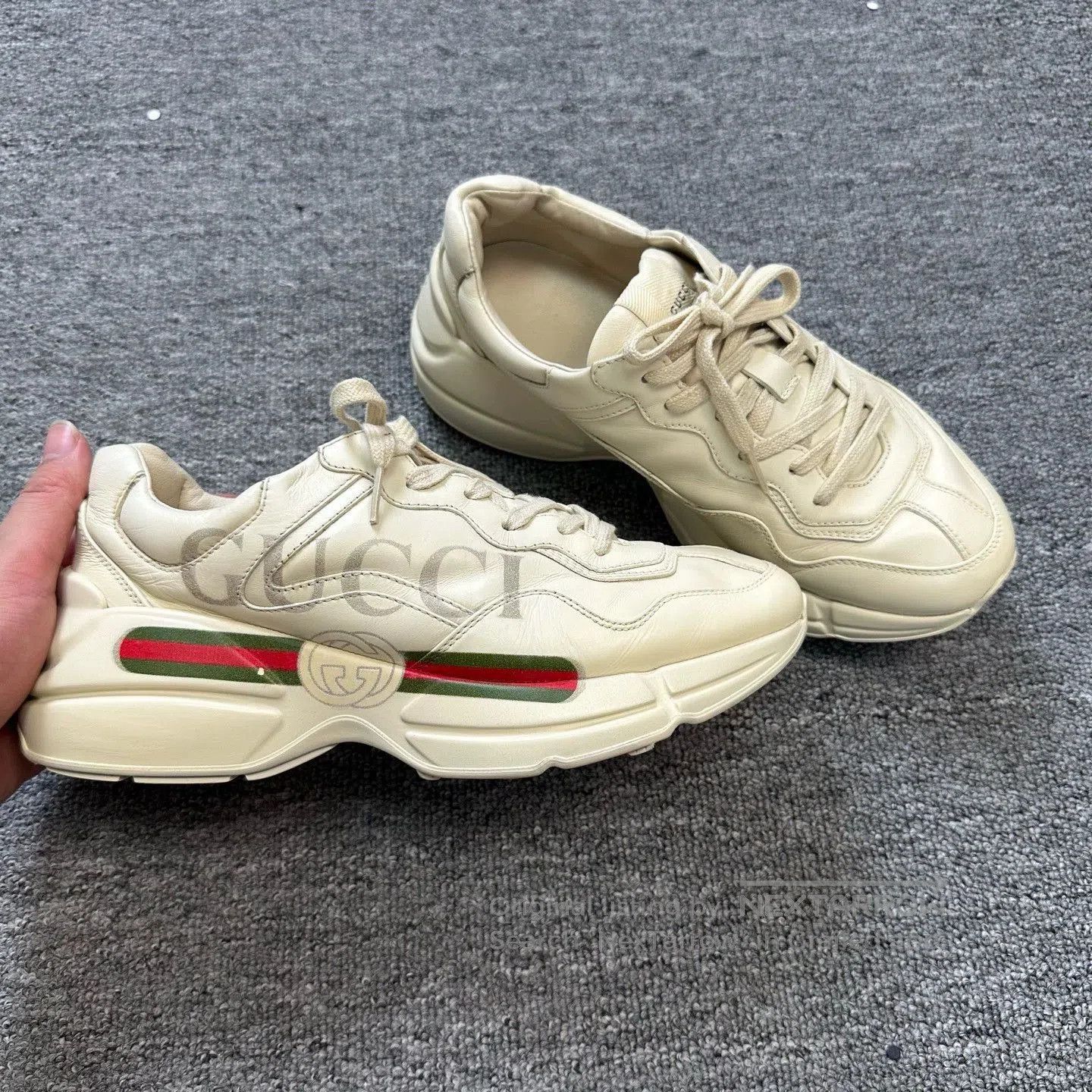 Gucci gucci classic dad sneakers in beige color. Size US 7 / EU 40 - 1 Thumbnail