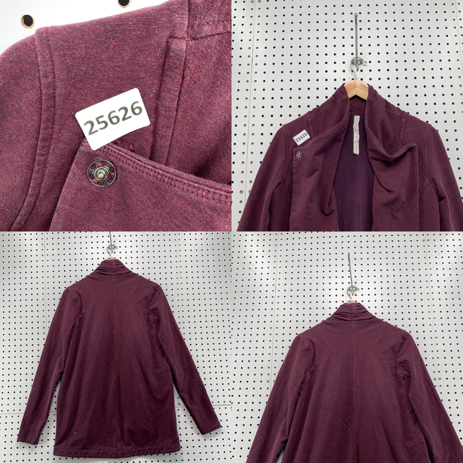 Lululemon Lululemon Sweater Womens 6 Red Jacket Size Thats Wrap Snap Stretch Pockets 19x33 Size M / US 6-8 / IT 42-44 - 8 Thumbnail