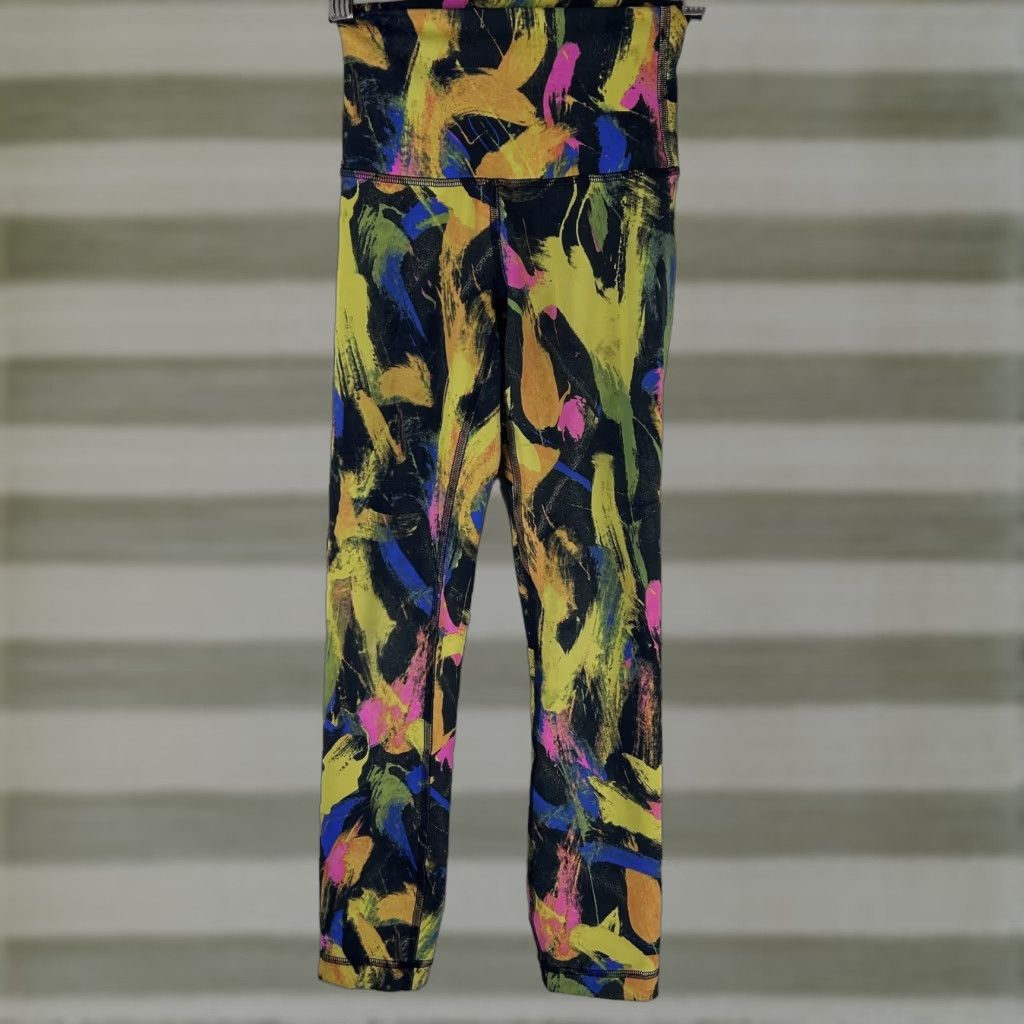 Lululemon Lululemon Leggings Womens 0 High Rise Abstract Print Yoga Athletic Gym Pants Size 25" / US 0 / IT 36 - 1 Thumbnail