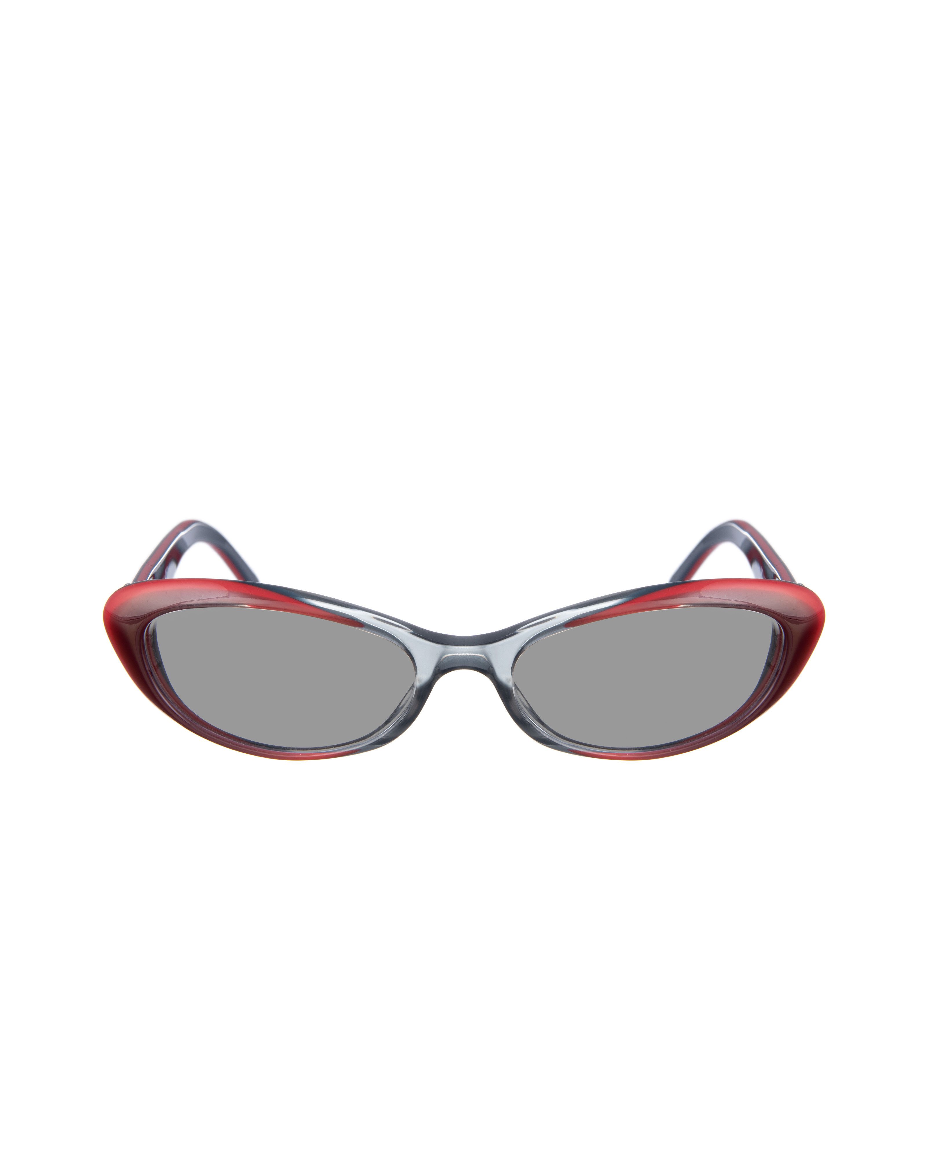 Gucci Gucci 00s Black & Red Cat Eye Sunglasses with Crystal Hearts Size ONE SIZE - 2 Thumbnail