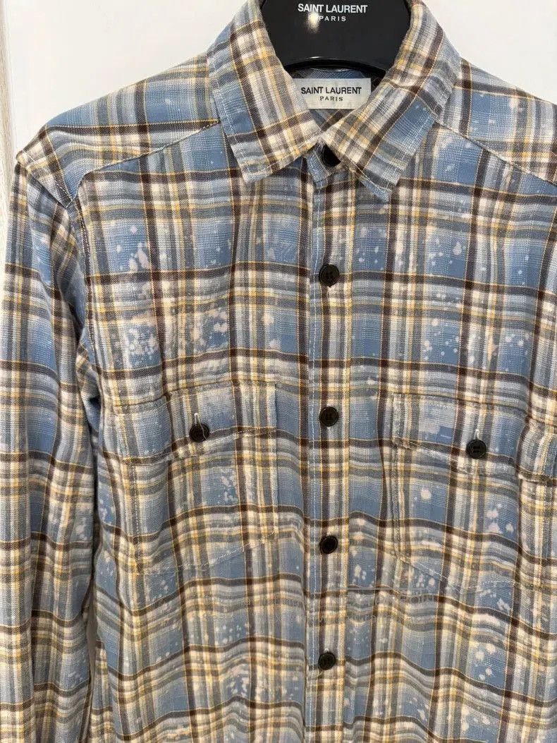 Saint Laurent Paris Saint Laurent 2016 Runway Check Shirt. Size US M / EU 48-50 / 2 - 3 Thumbnail