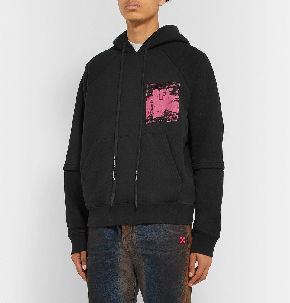Off-White Black Floating Skulls Double Sleeve Oversized Hoodie Size US M / EU 48-50 / 2 - 2 Thumbnail