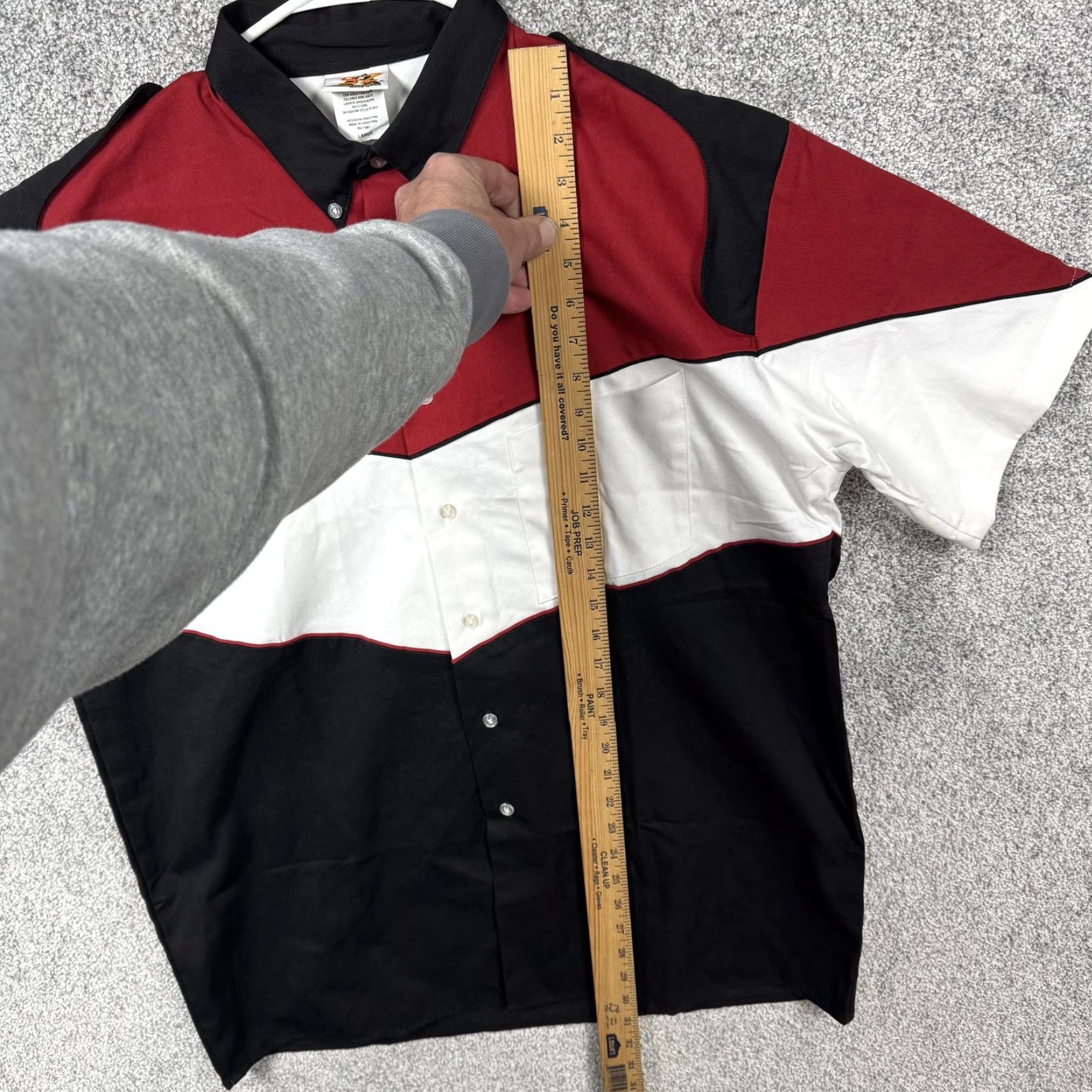 Speedo Speed Zone Race Gear Shirt Mens Large Black Red White Colorblock Racing Pit Crew Size US L / EU 52-54 / 3 - 2 Thumbnail