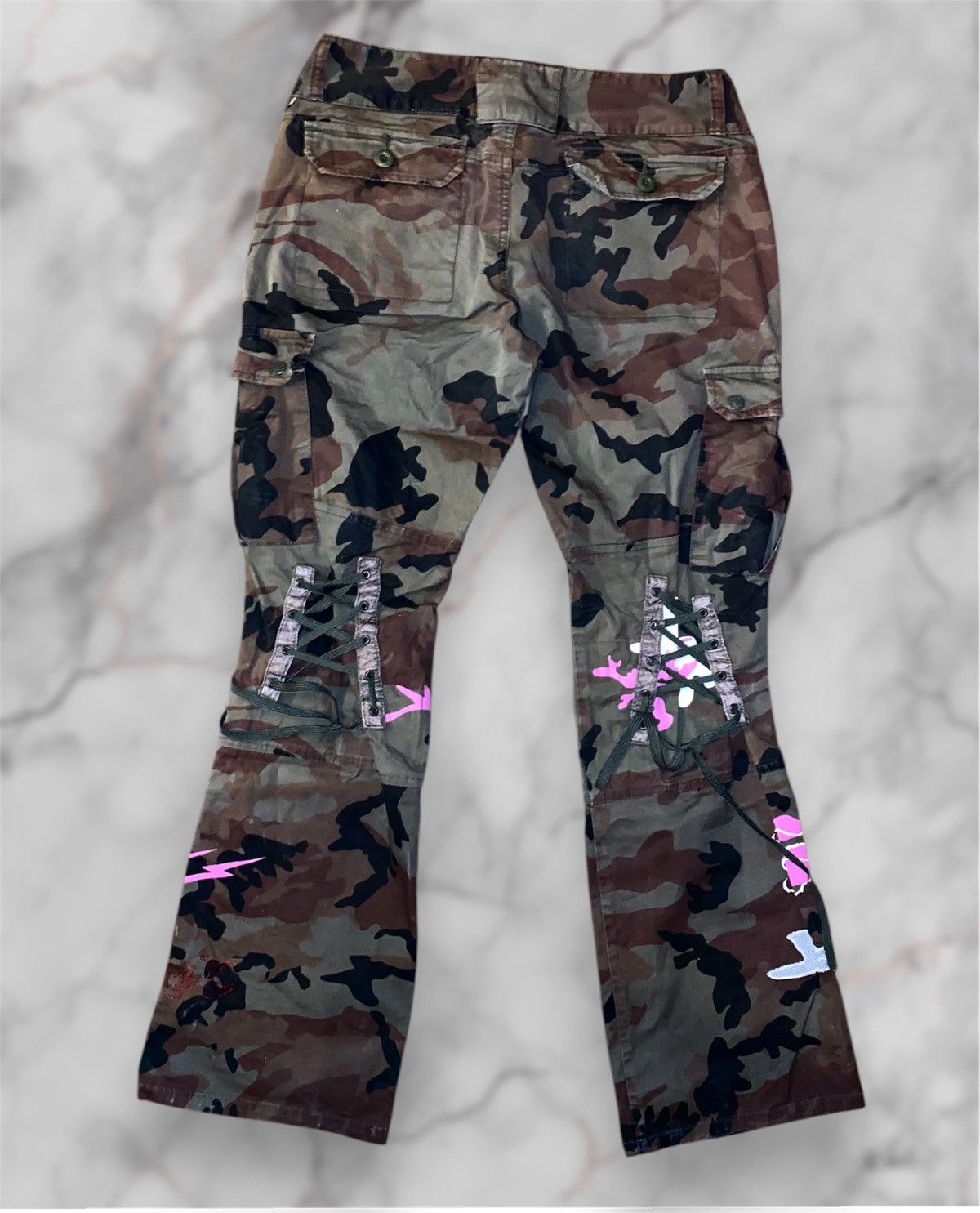 Japanese Brand × Vintage vintage y2k camo ski pants streetwear multi pocket 90s Size 28" / US 6 / IT 42 - 5 Thumbnail
