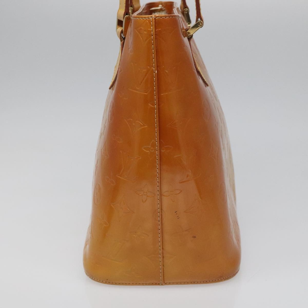 Louis Vuitton LOUIS VUITTON Monogram Vernis Houston Hand Bag Beige M91004 Size ONE SIZE - 4 Thumbnail