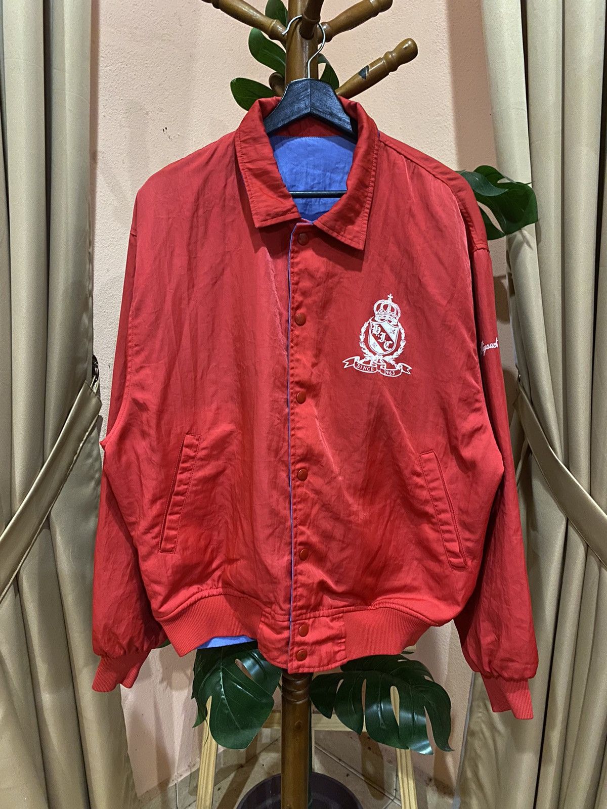 Vintage VINTAGE 80S VOLLEYBALL VARSITY REVERSIBLE JACKET Size US L / EU 52-54 / 3 - 5 Thumbnail